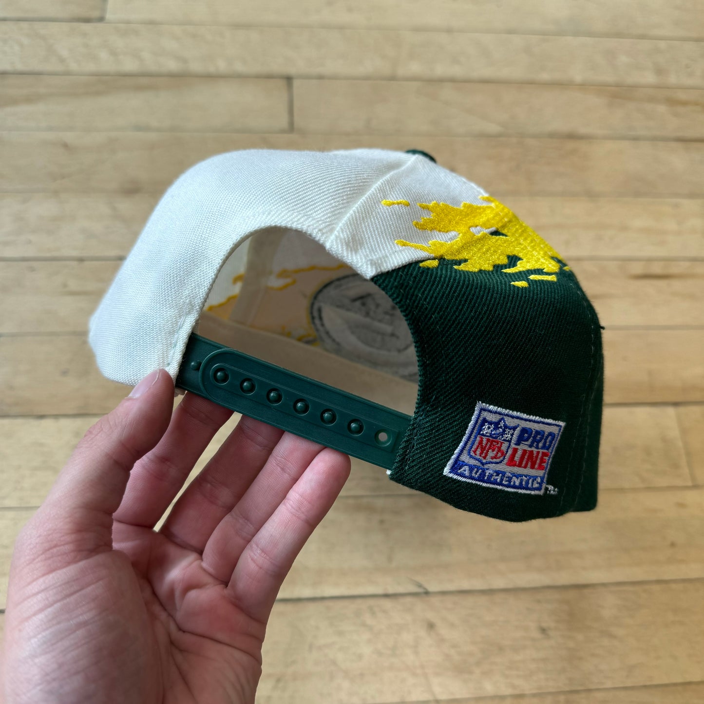 Vintage Green Bay Packers Splash Logo SnapBack