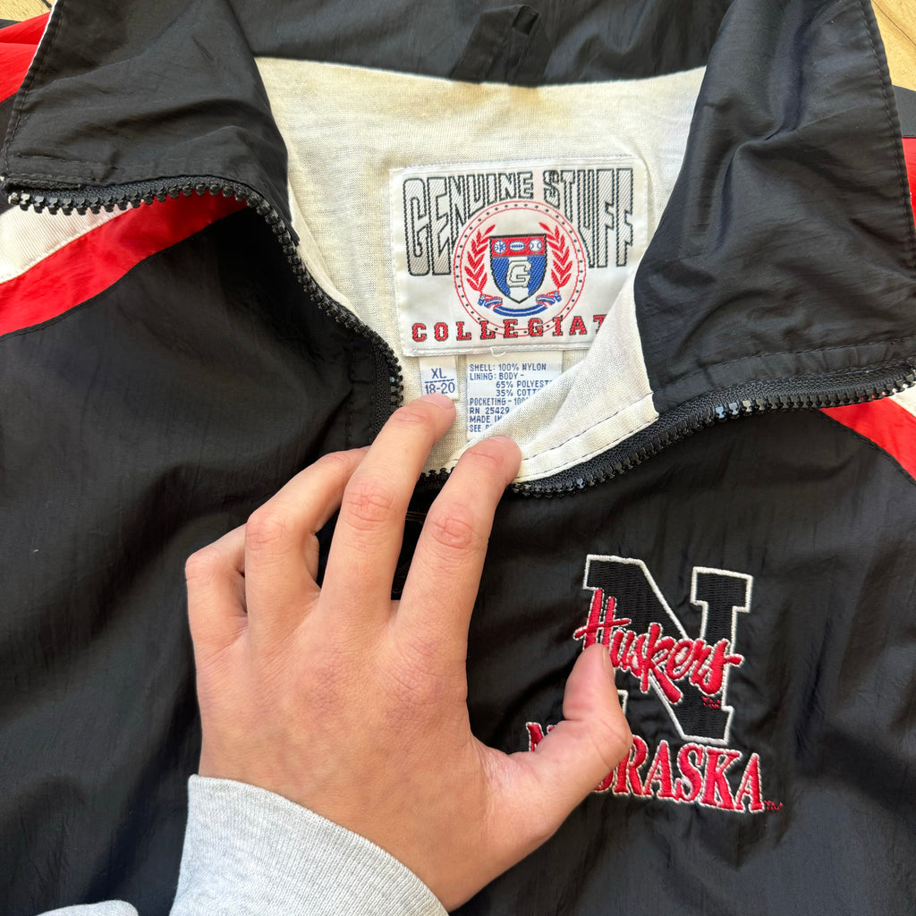 Vintage Nebraska SpellOut Jacket Sz M