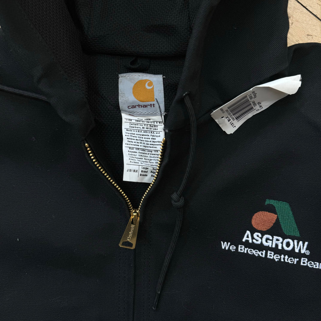 Vintage Carhartt Black Active Jacket New W/ Tags Sz L