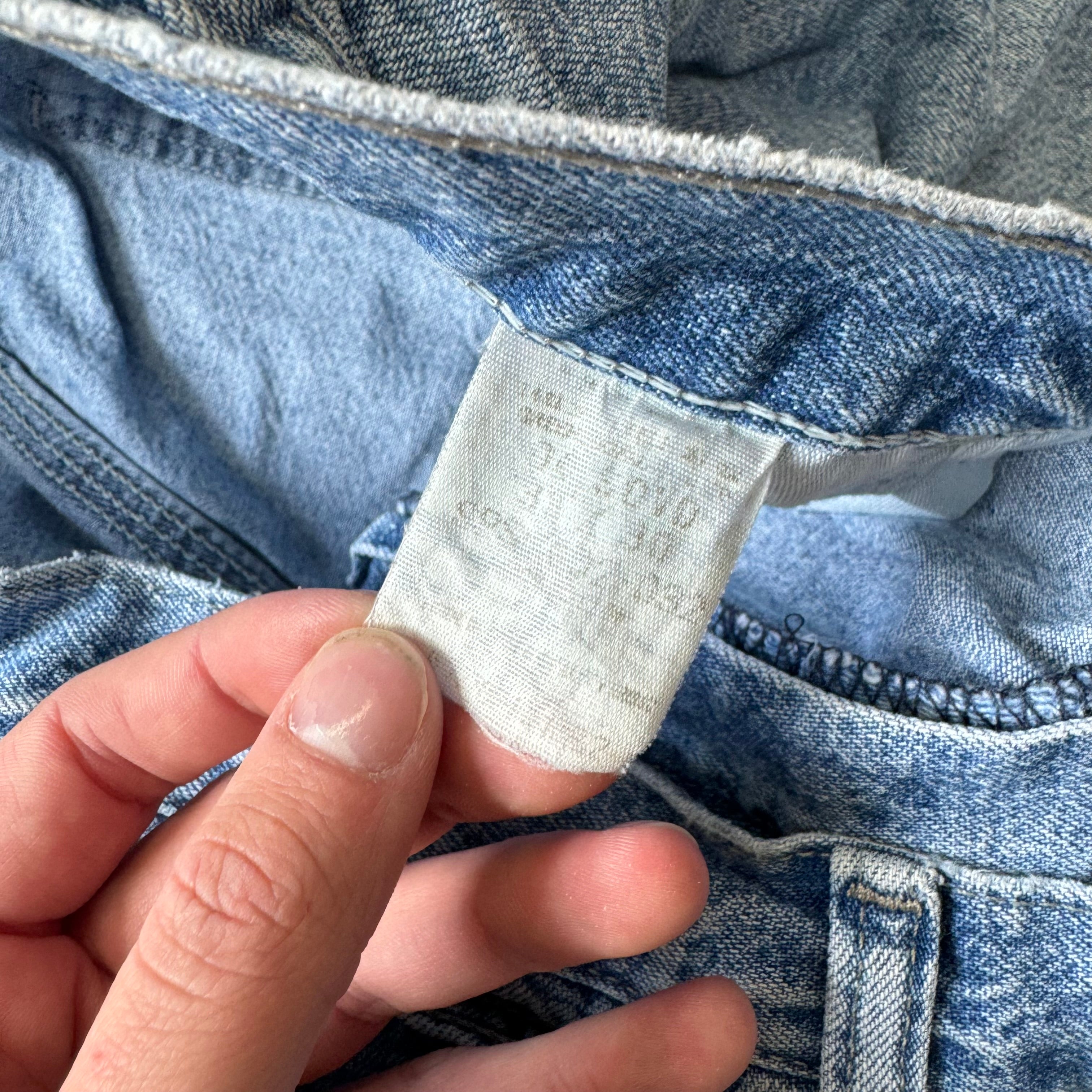 Vintage Wrangler Cargo Light wash Denim Jeans Sz 36x30