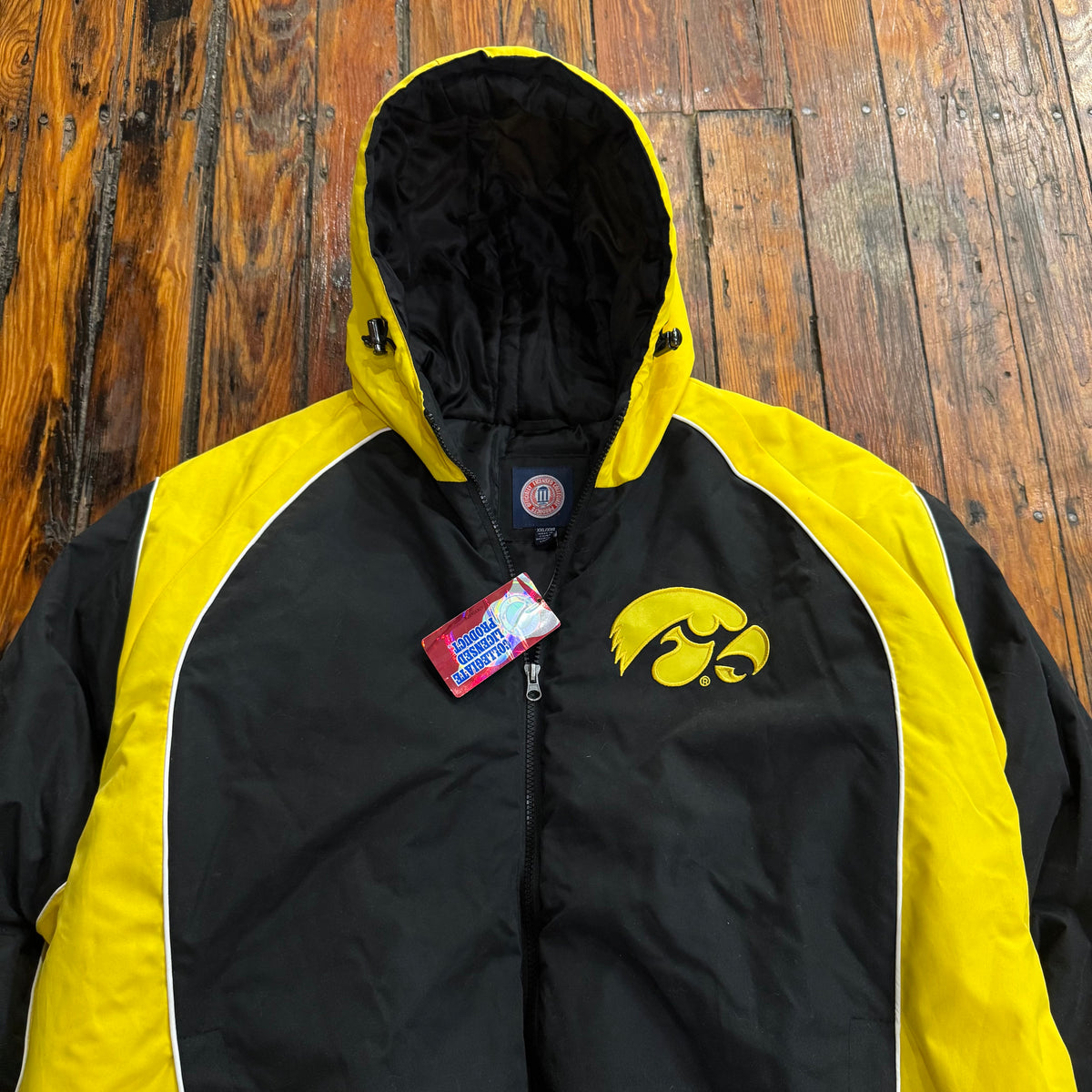 Vintage Iowa Hawkeyes Puffer Jacket Sz XXL (NEW)