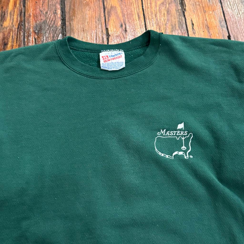 Vintage The Masters Embroidered Crewneck Sz XL