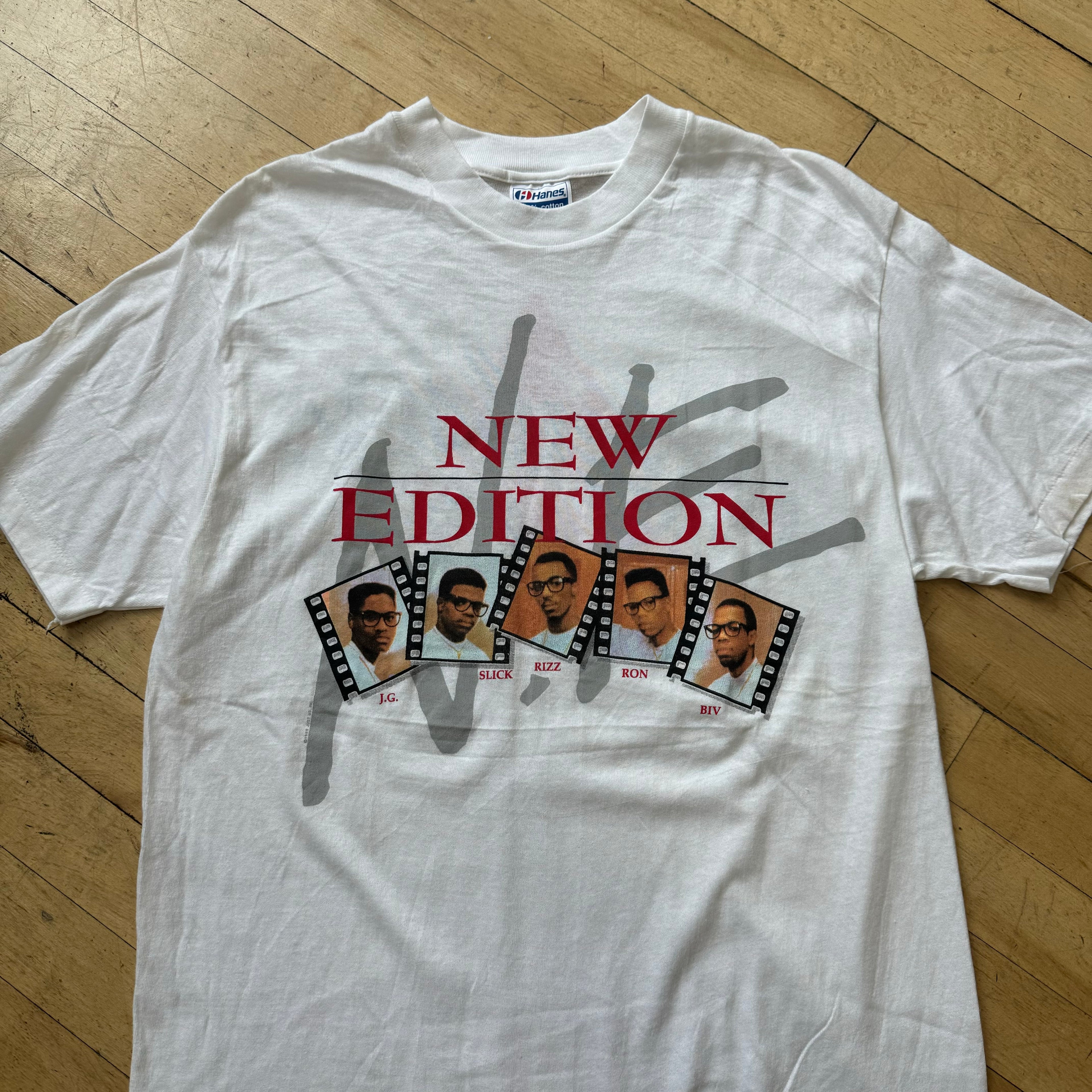 Vintage New Edition Heat Wave Tour ‘89 T-shirt Sz L