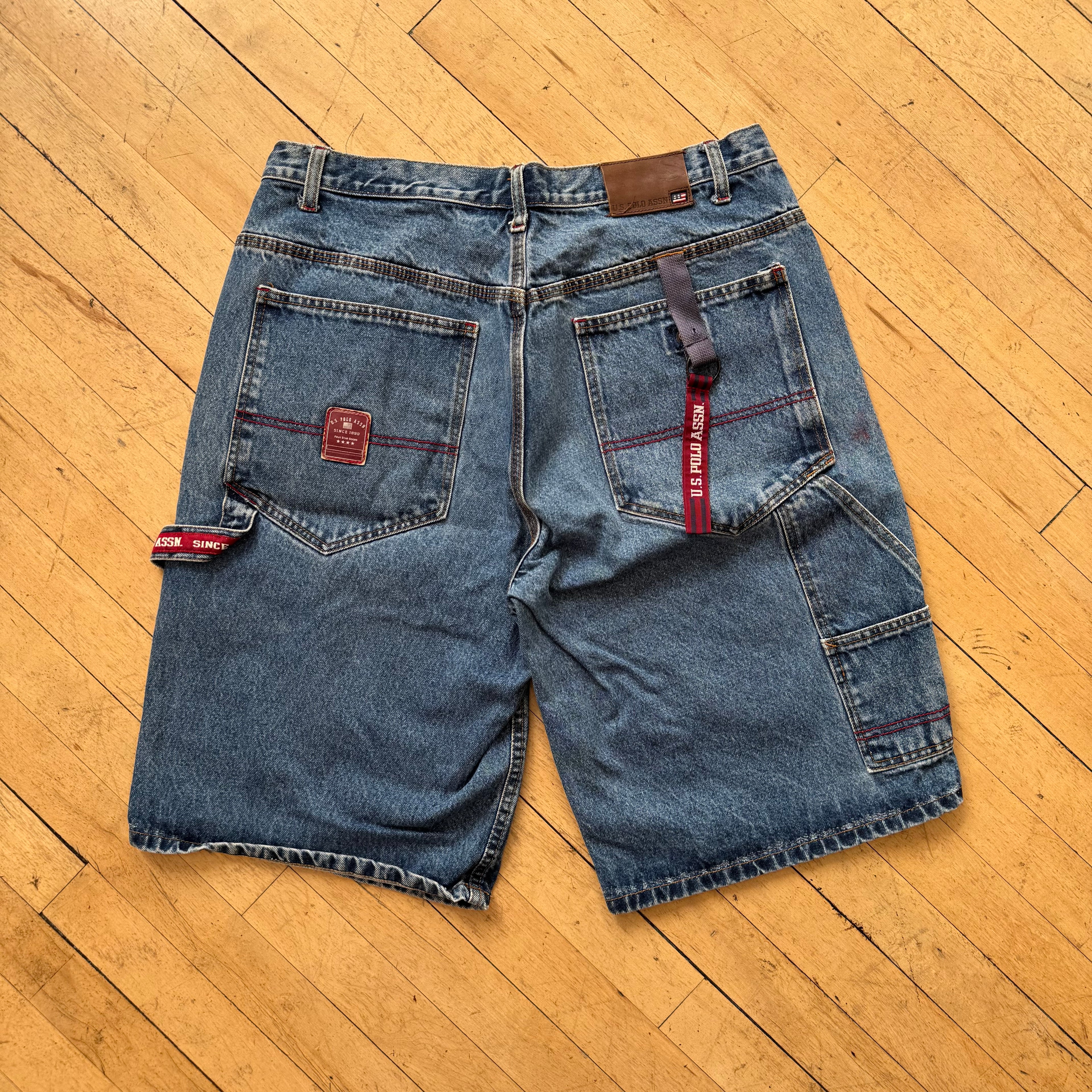 Y2K US Polo ASSN Denim Jean Shorts Sz 34