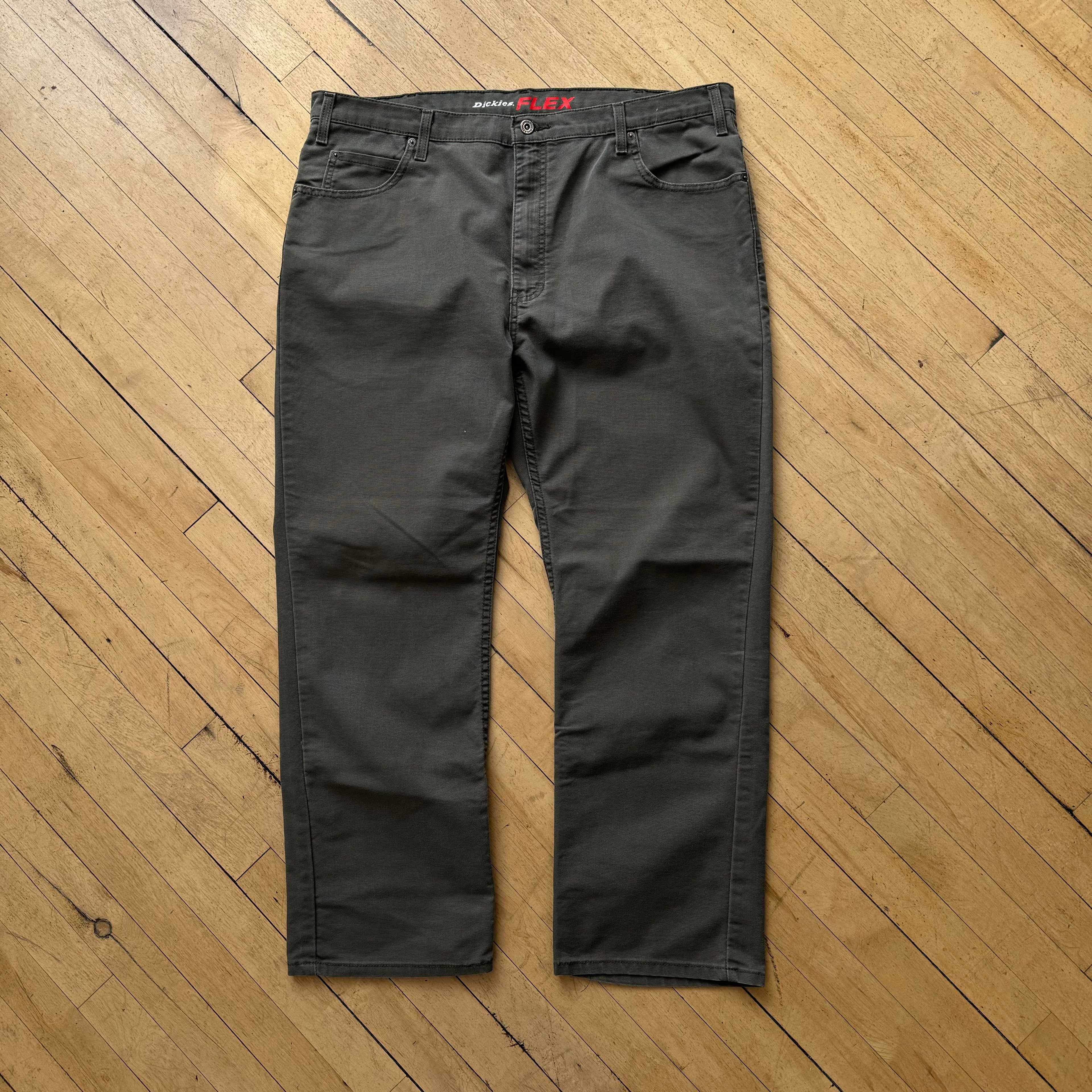 Olive Dickies Flex Kahki Pants Sz 40x32