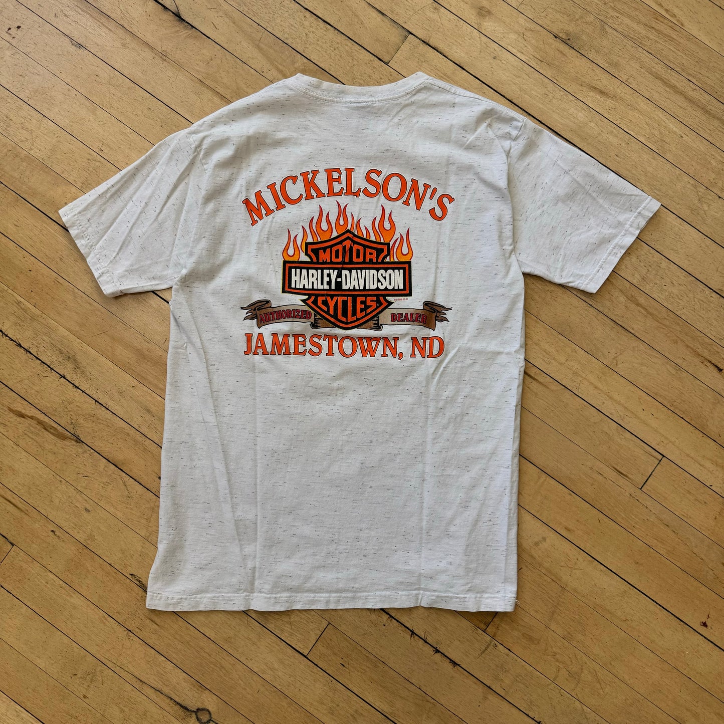 Vintage Harley Davidson Micklesons T-shirt Sz K