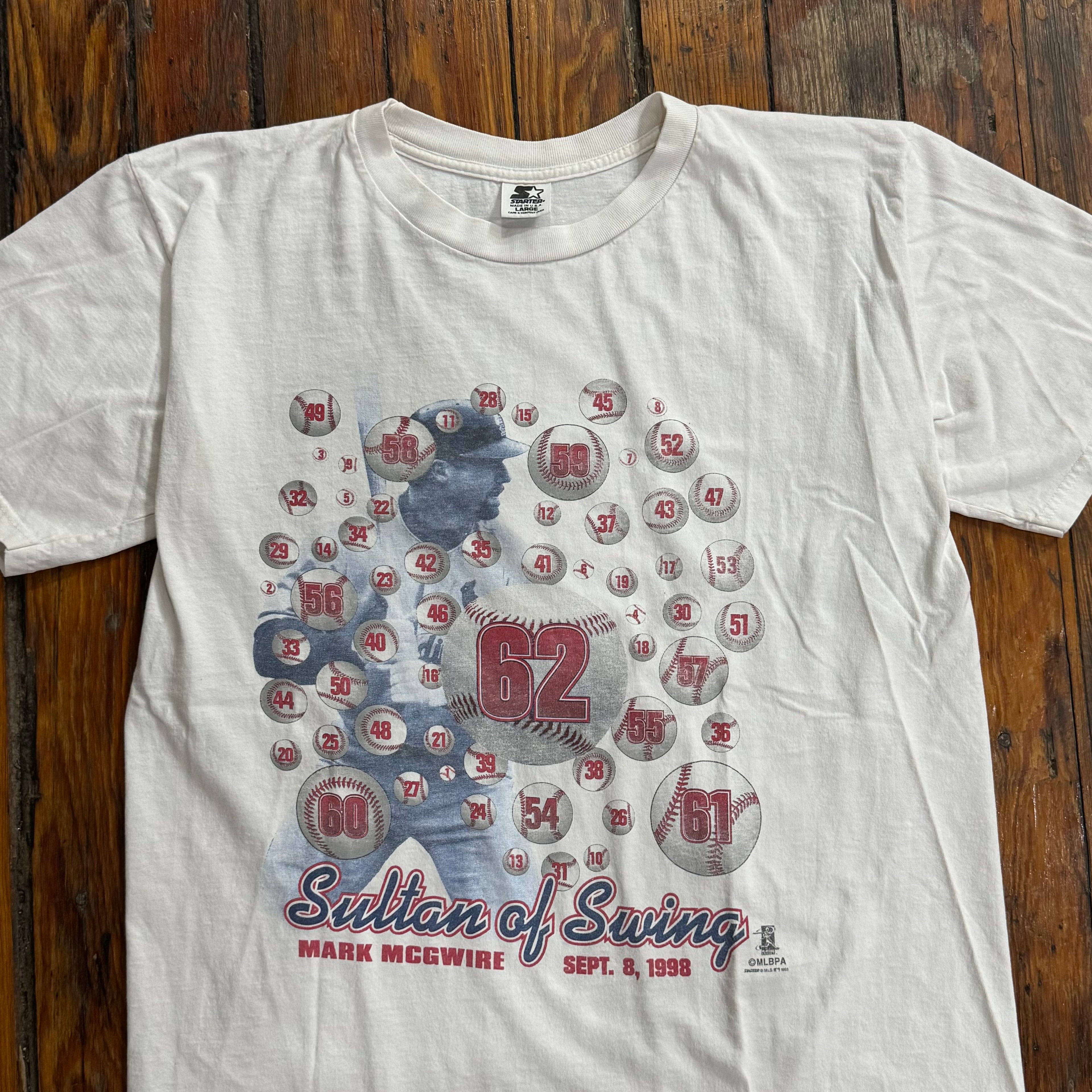 Vintage Starter Mark McGwire T-shirt Sz L