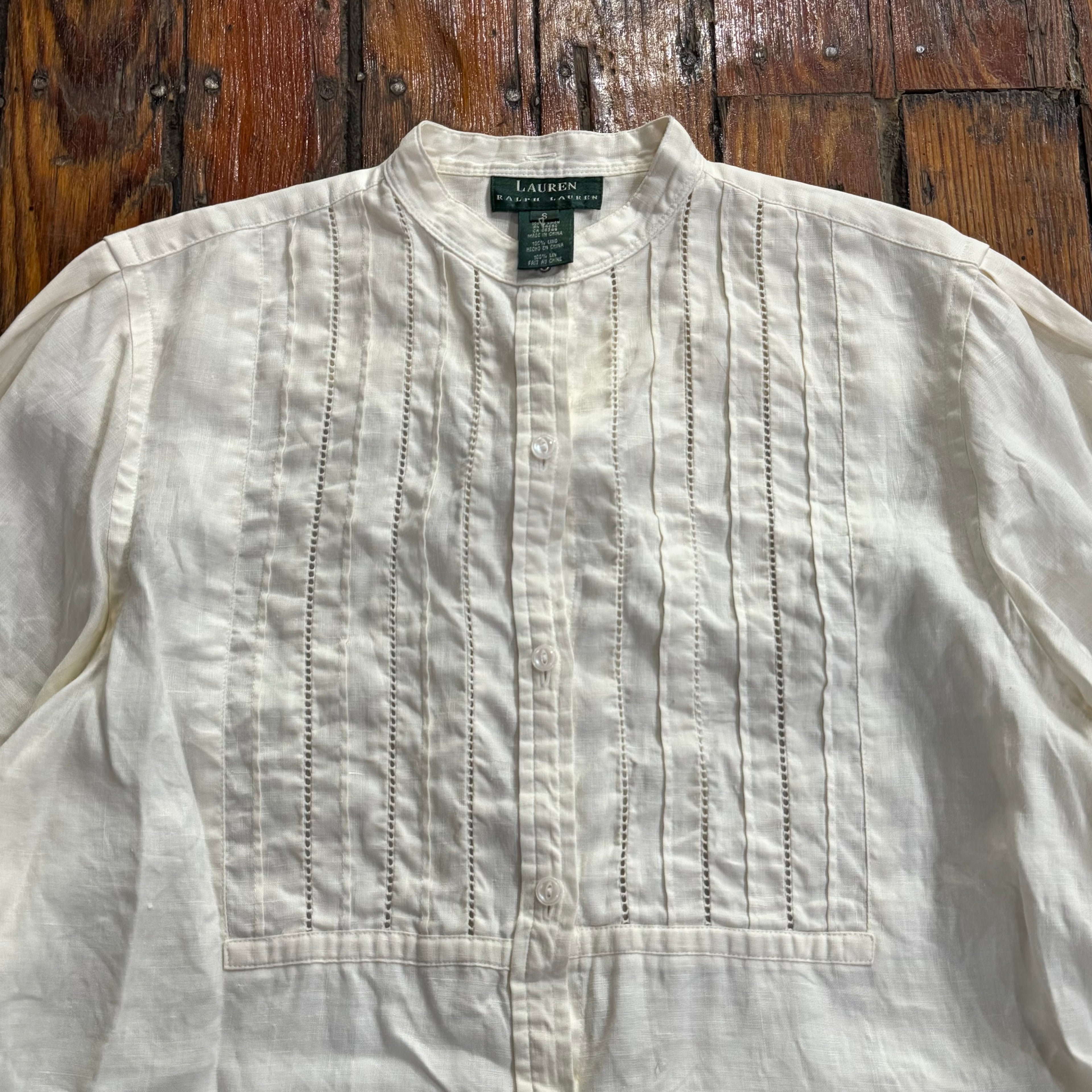 Vintage Ralph Lauren Button Up T-shirt Sz S