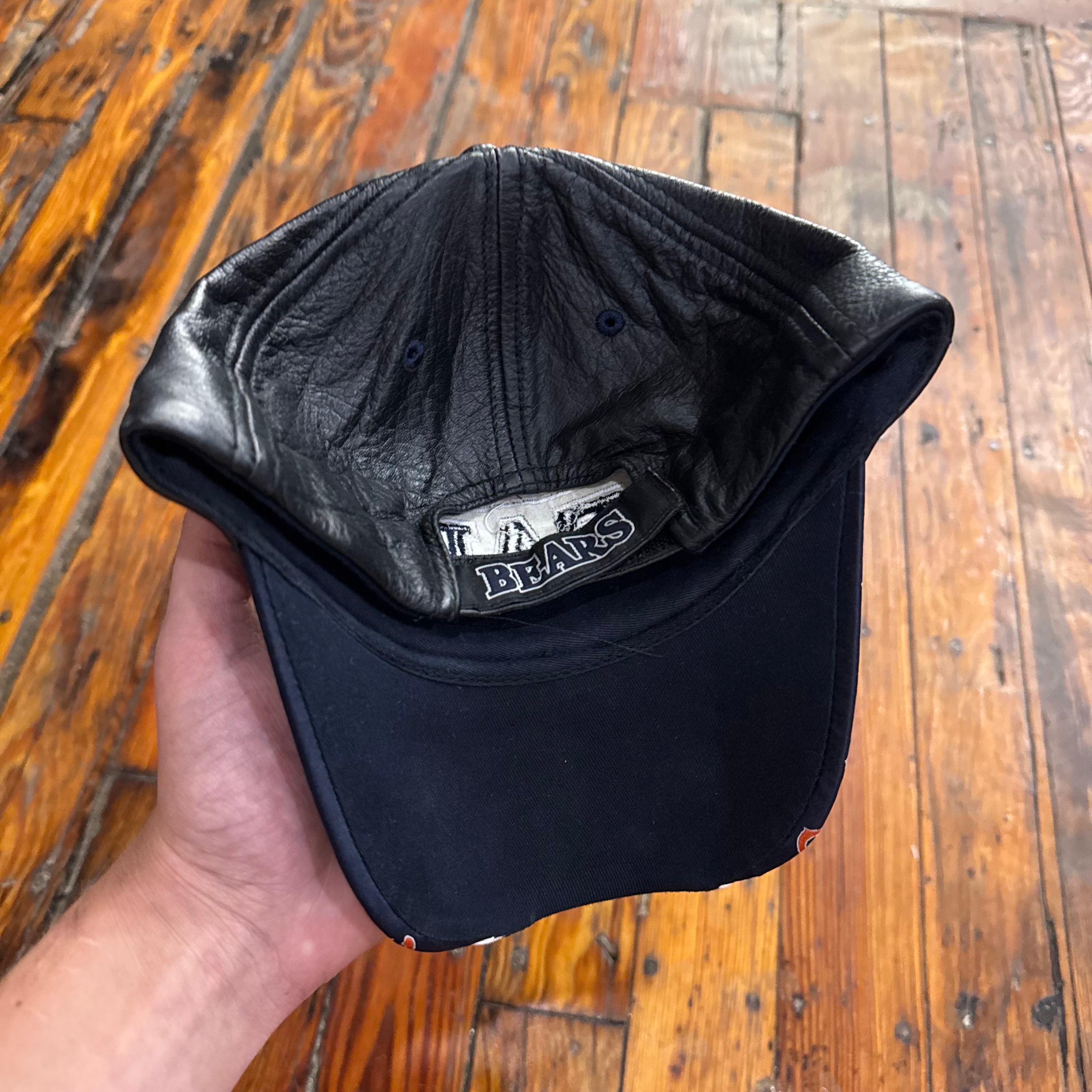 Vintage Leather Bears StrapBack Hat