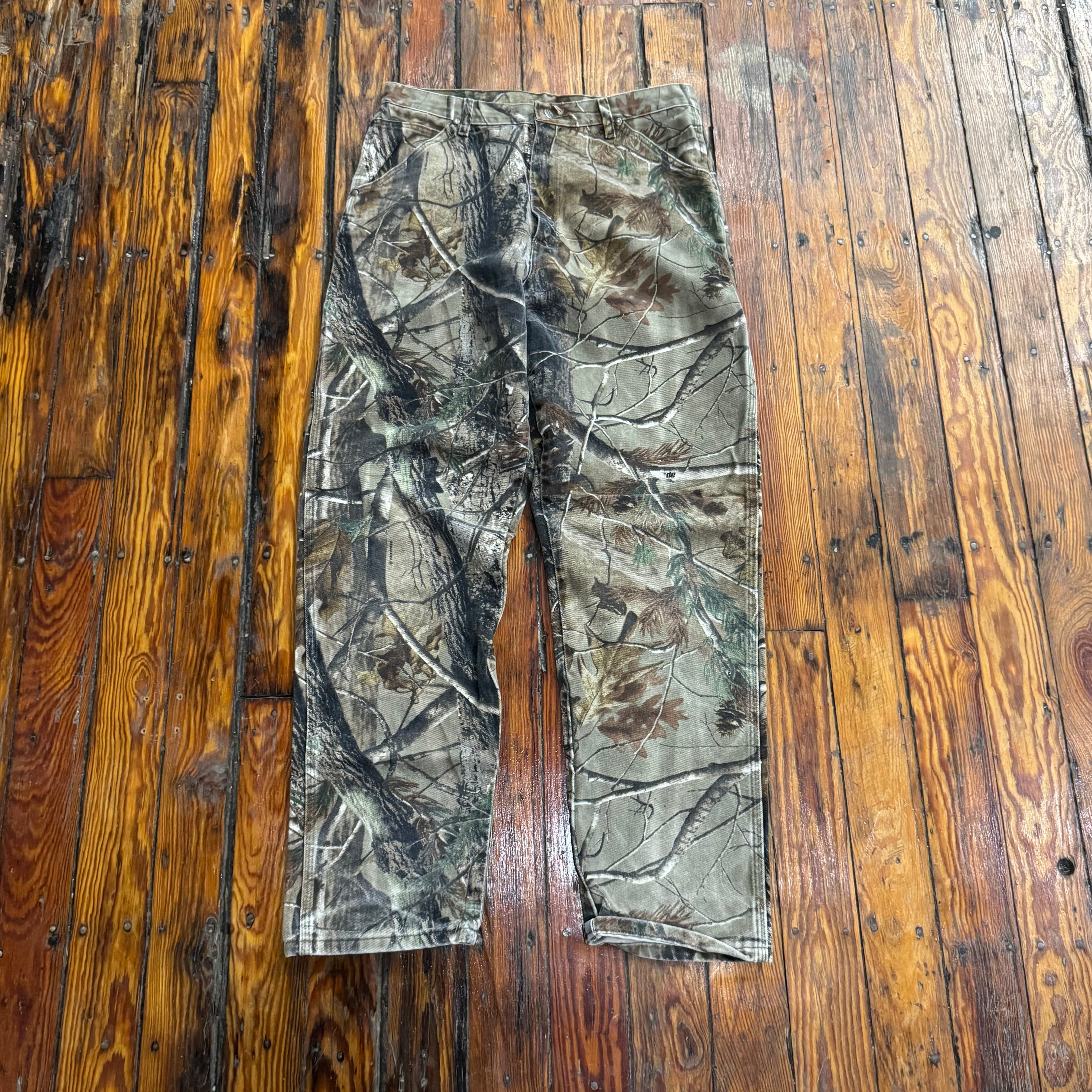 Vintage Wrangled Camo Denim Jeans Sz 36x34