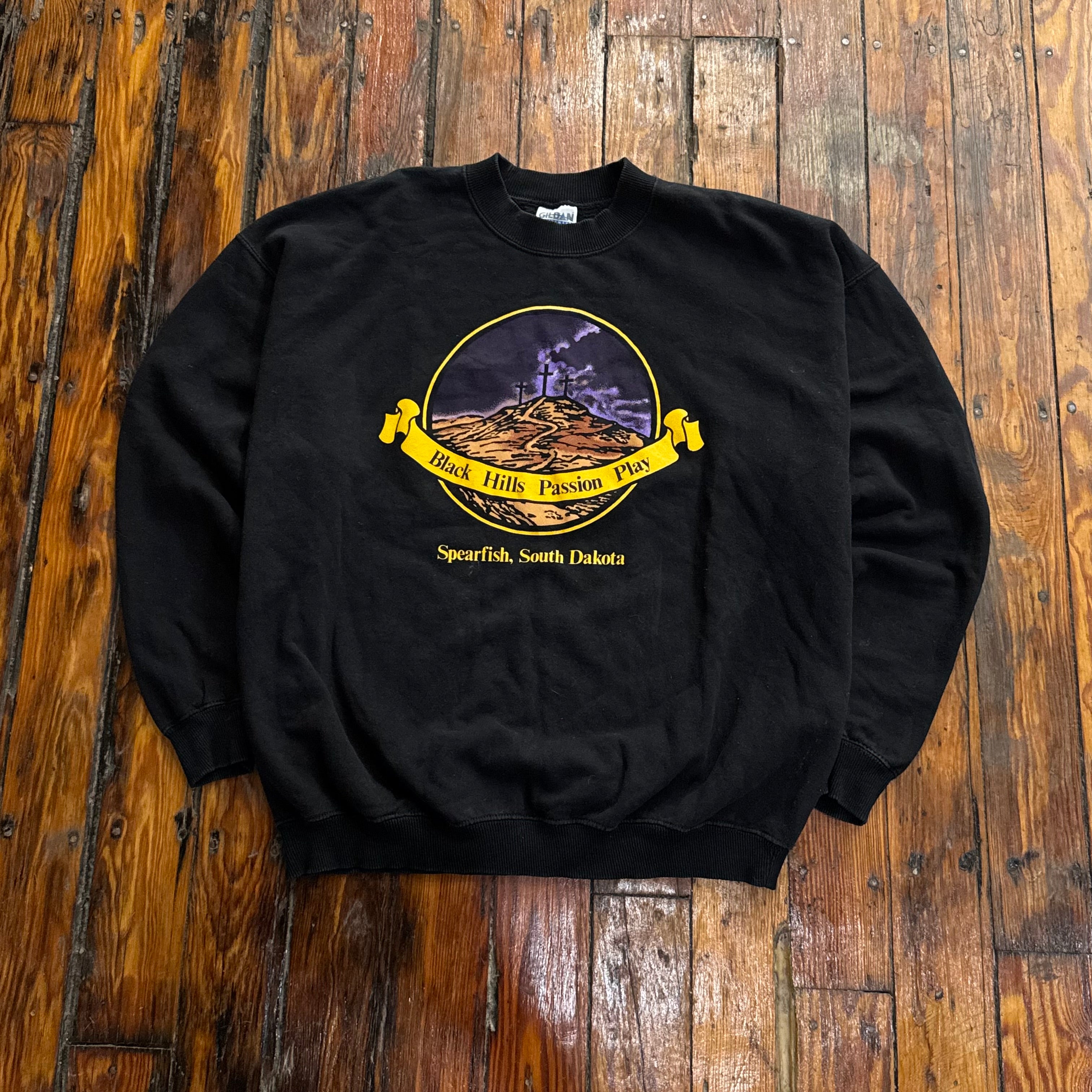 Vintage Black Hills Passion Play Crewneck Sz Xl