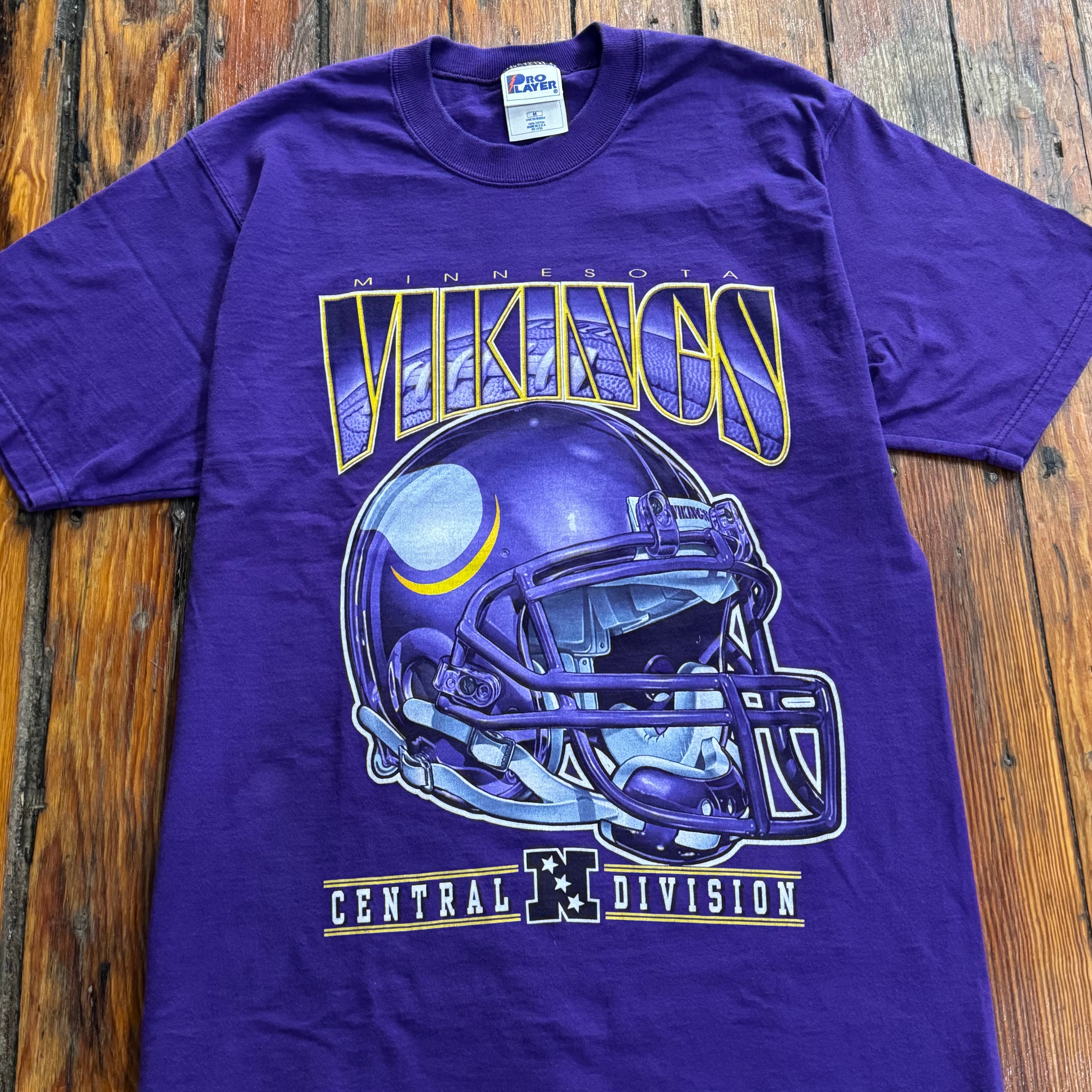 Vintage Minnesota Vikings Helmet T-shirt Sz M
