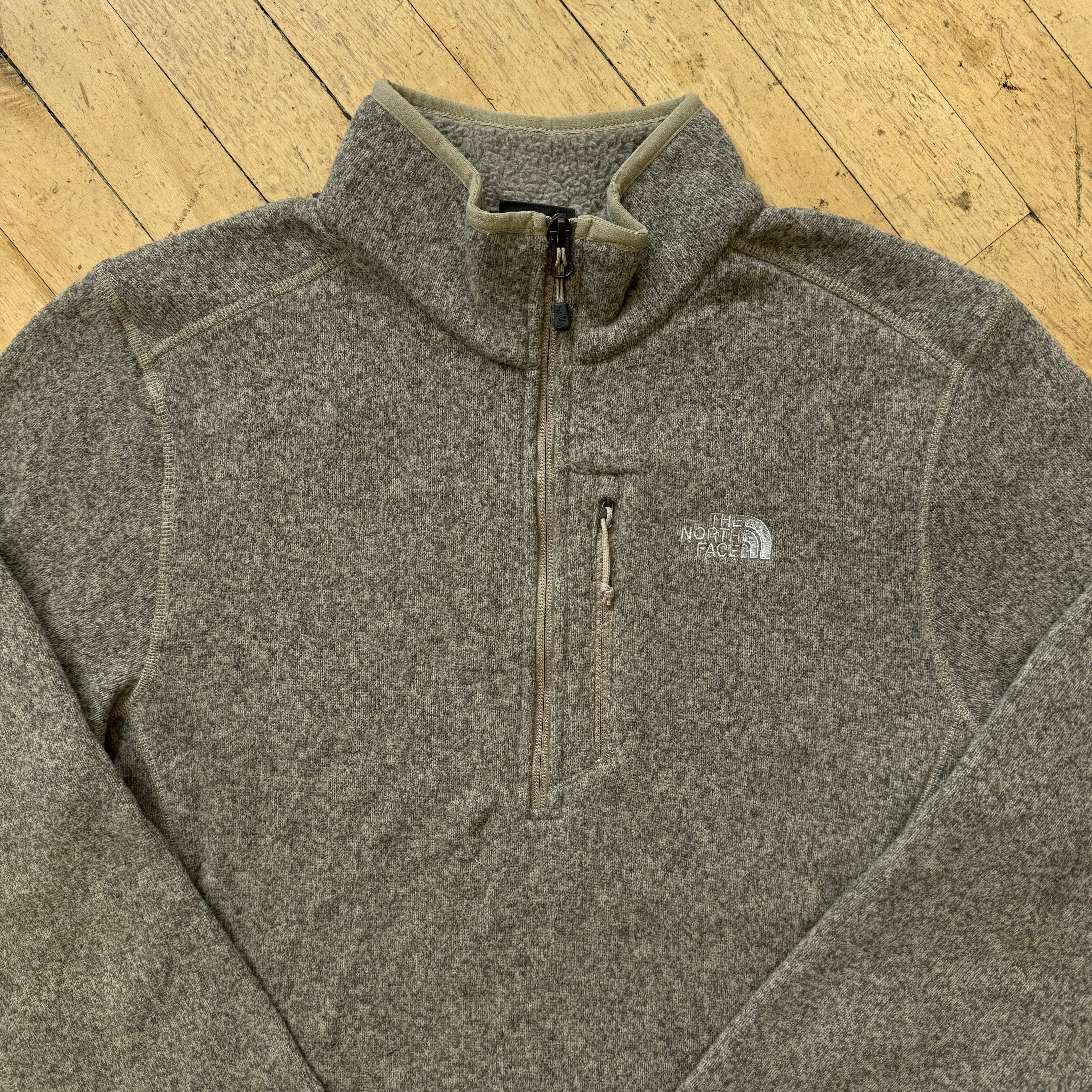 Y2K North Face Quarter Zip Fleece Jacket Sz M