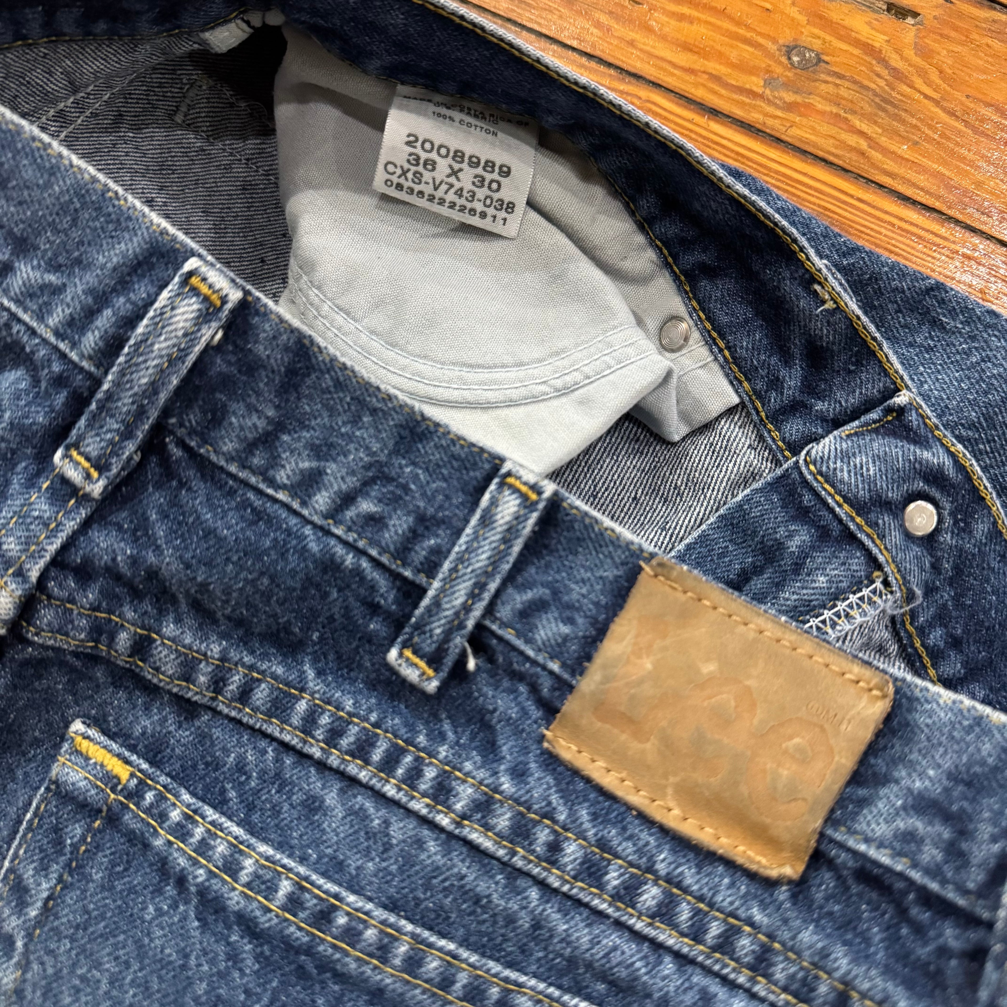 Vintage Dark Wash Lee Denim Jeans Sz 36x30