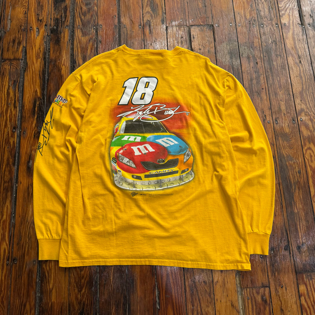 Vintage Kyle Busch Nascar M&M T-shirt Sz XL