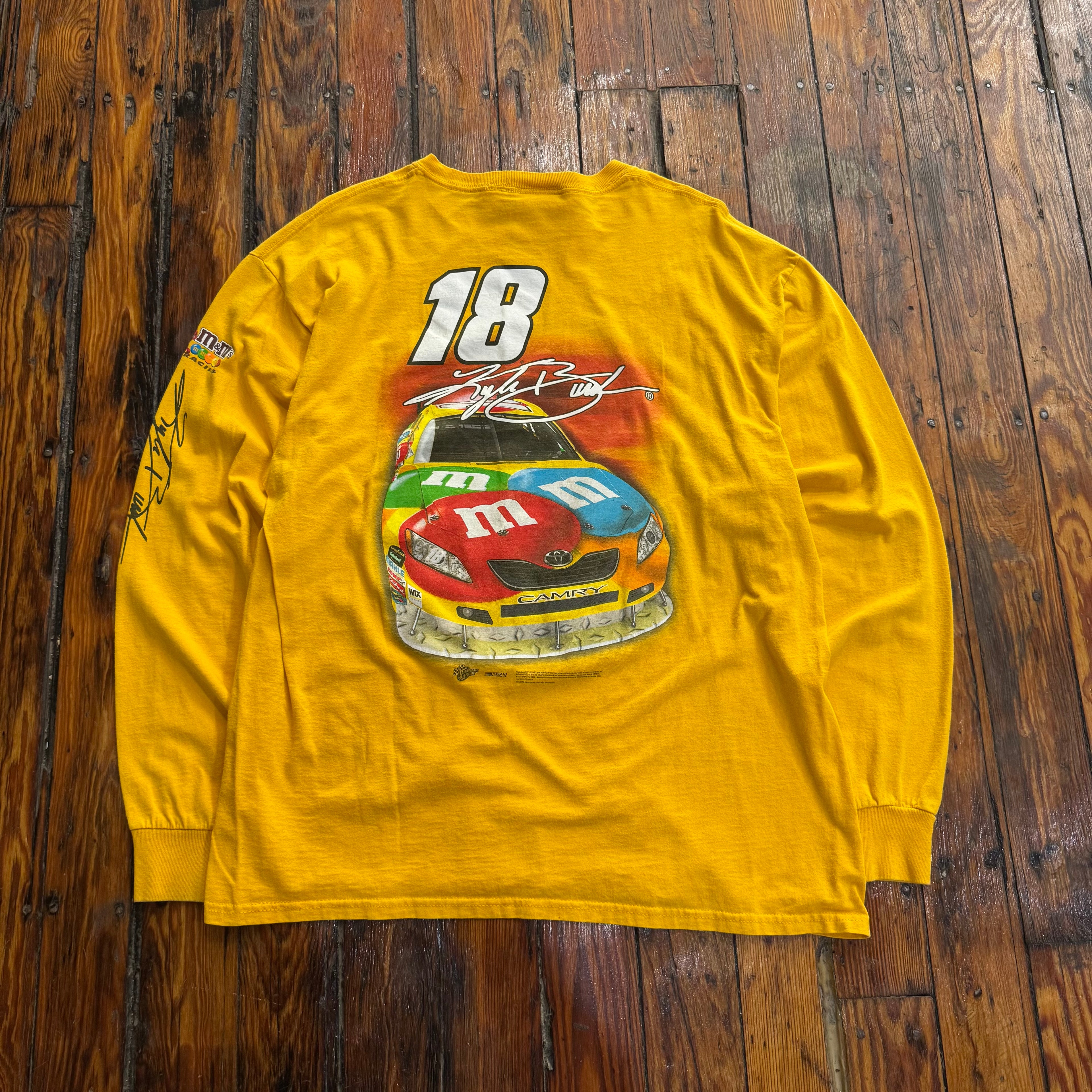 Vintage Kyle Busch Nascar M&M T-shirt Sz XL