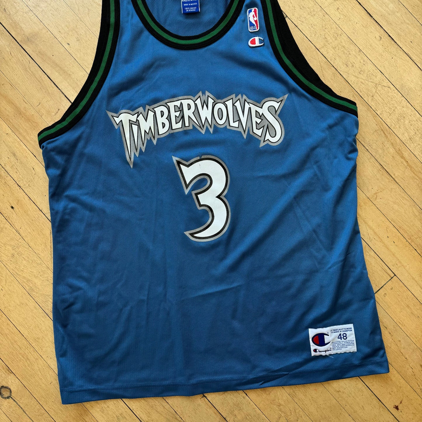 Vintage Champion Timberwolves “Marbury” Jersey Sz L