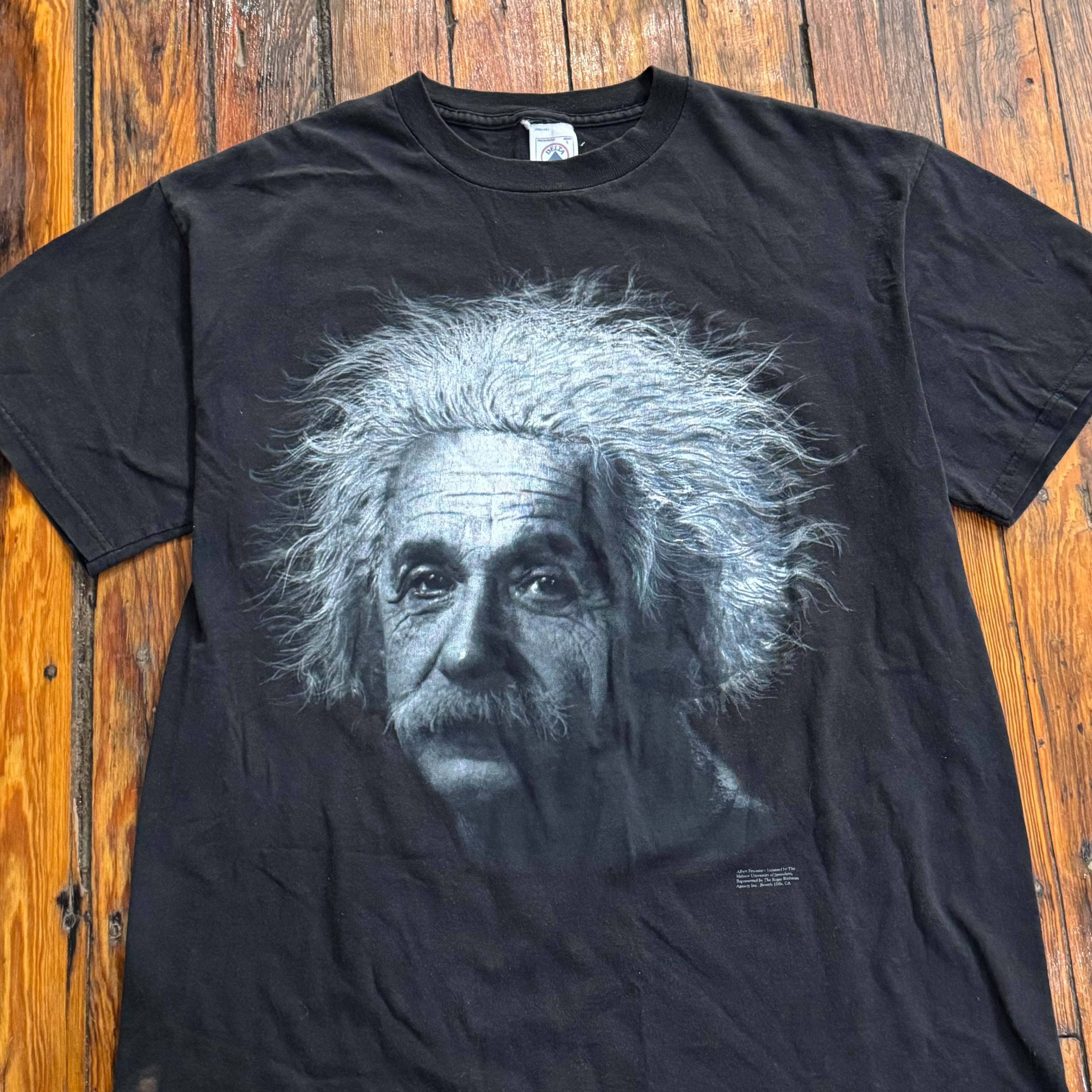Vintage Albert Einstein Big Face T-shirt Sz L