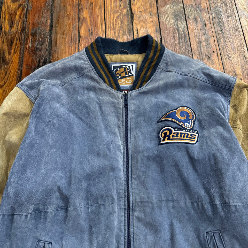 Vintage St. Louis Rams Suede Jacket Sz XL