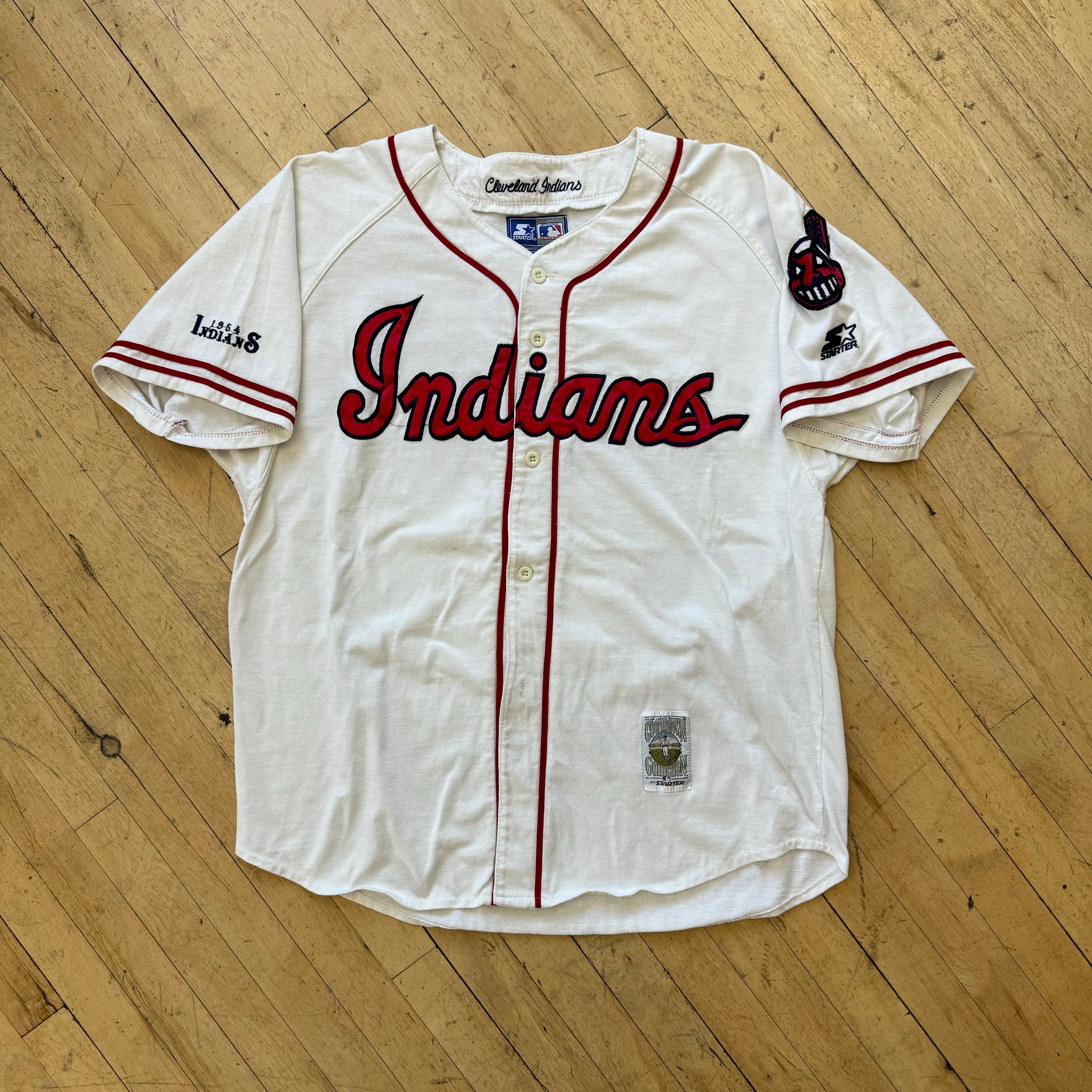 Vintage Cooperstown Collection Starter Indians Jersey Sz XL