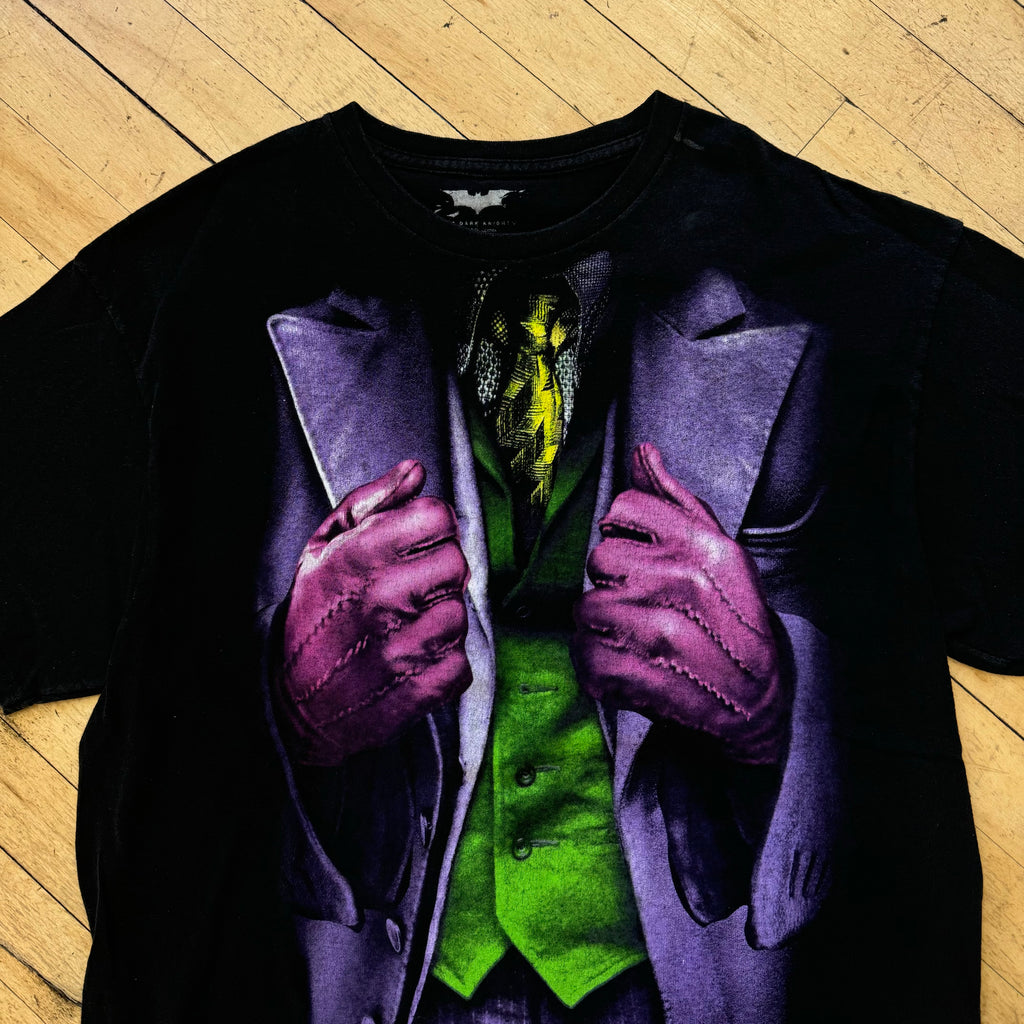 Y2K Dark Knight Joker Movie T-shirt Sz L