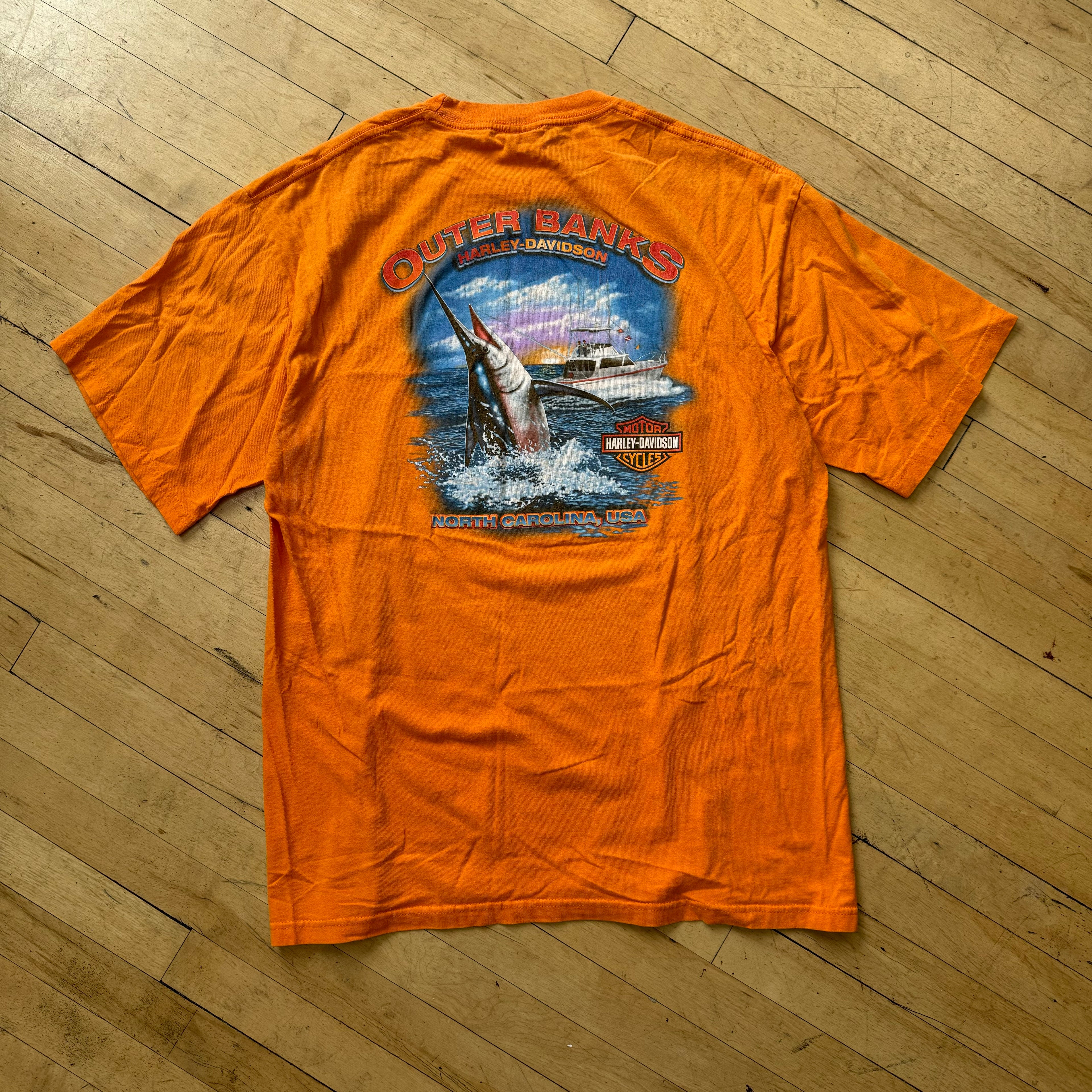 Vintage Dragon Harley Davidson OuterBanks T-shirt Sz XL