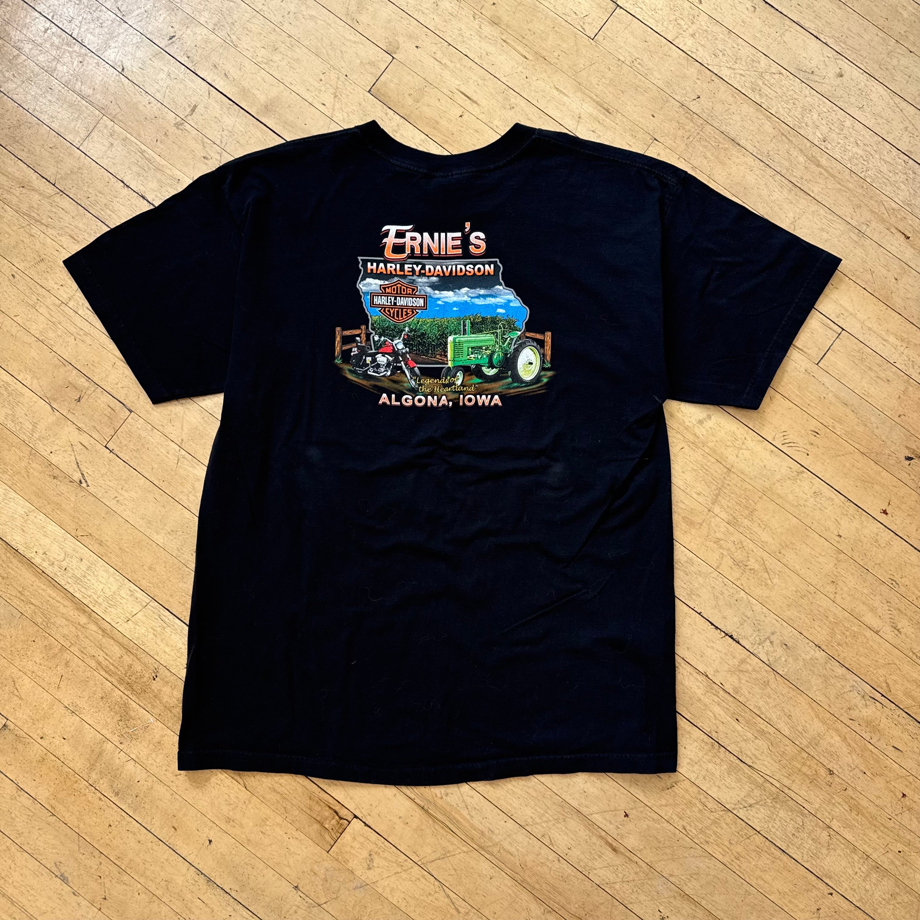 Y2K Harley Davidson Skull Iowa T-shirt Sz XXL
