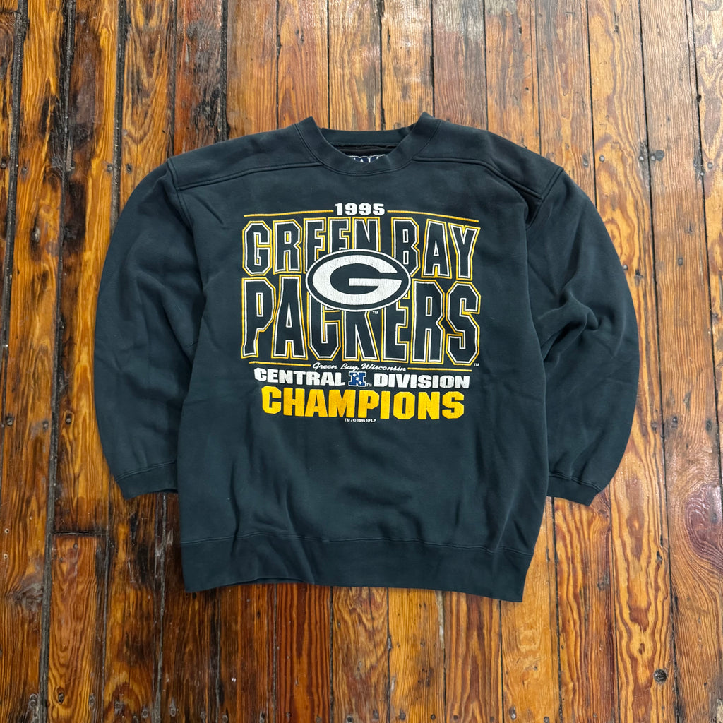 Vintage Green Bay Packers Division Champions Crewneck Sz L