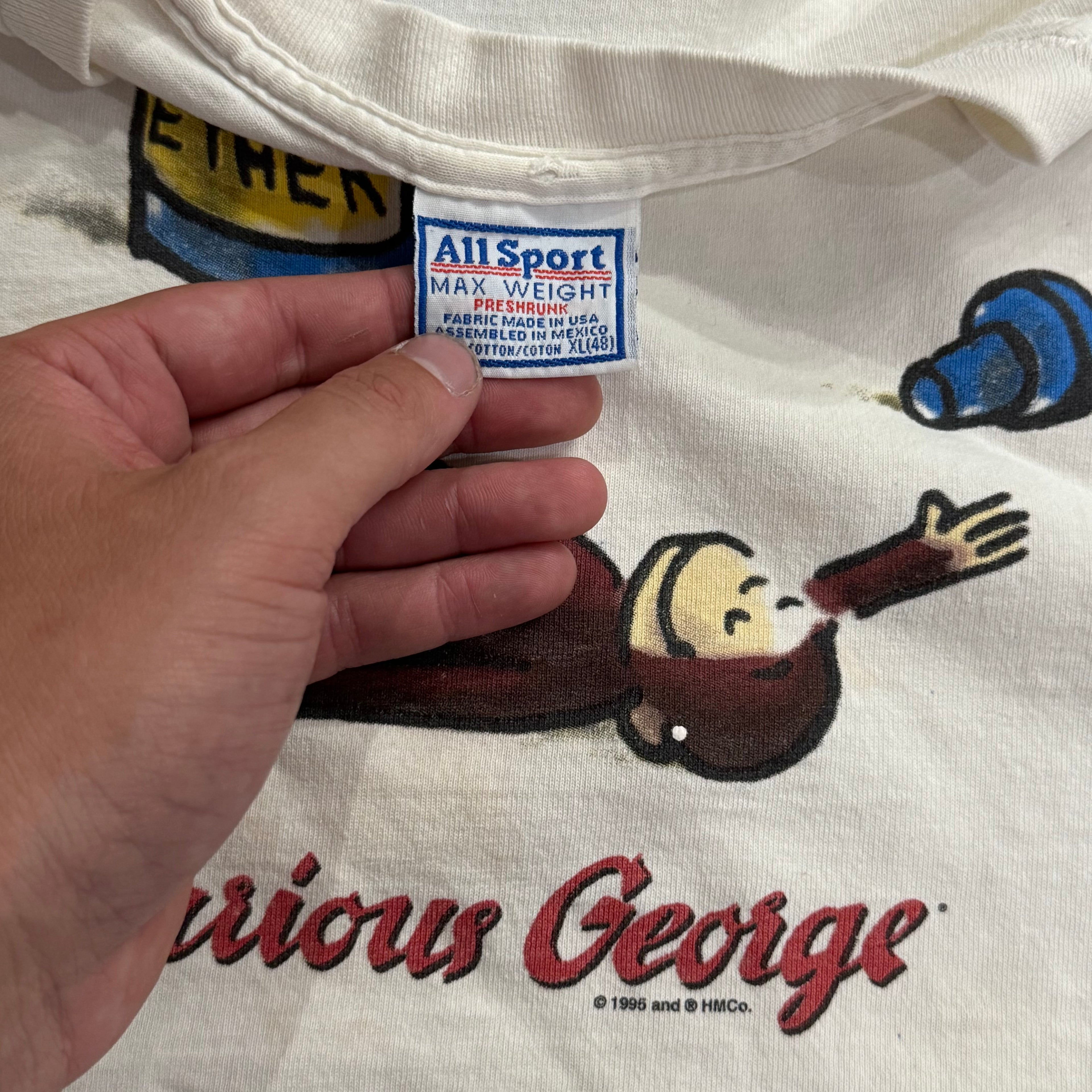 Vintage Curios George Ether Comedy T-shirt Sz XL