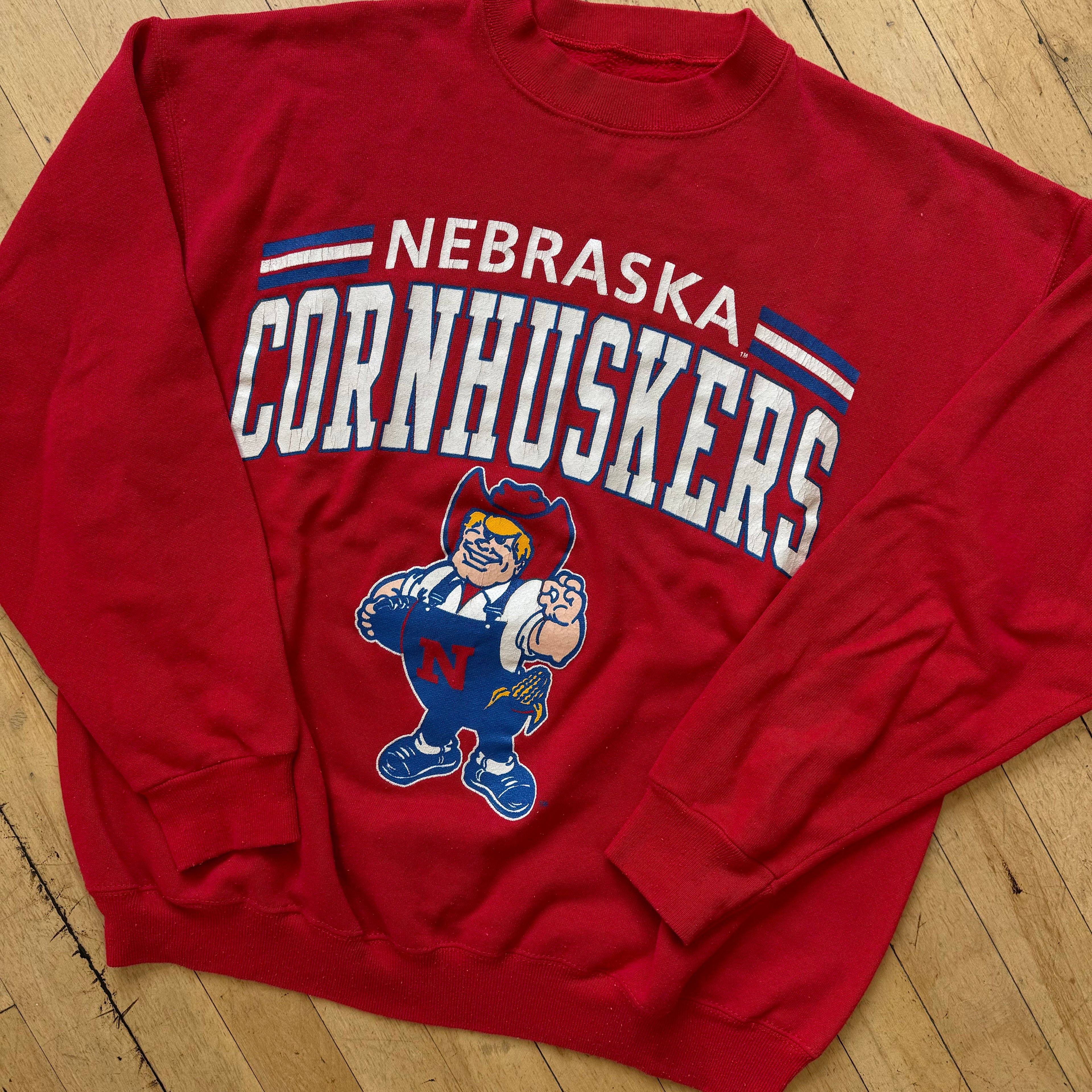 Vintage Nebraska Huskers Herbie Crewneck Sz L