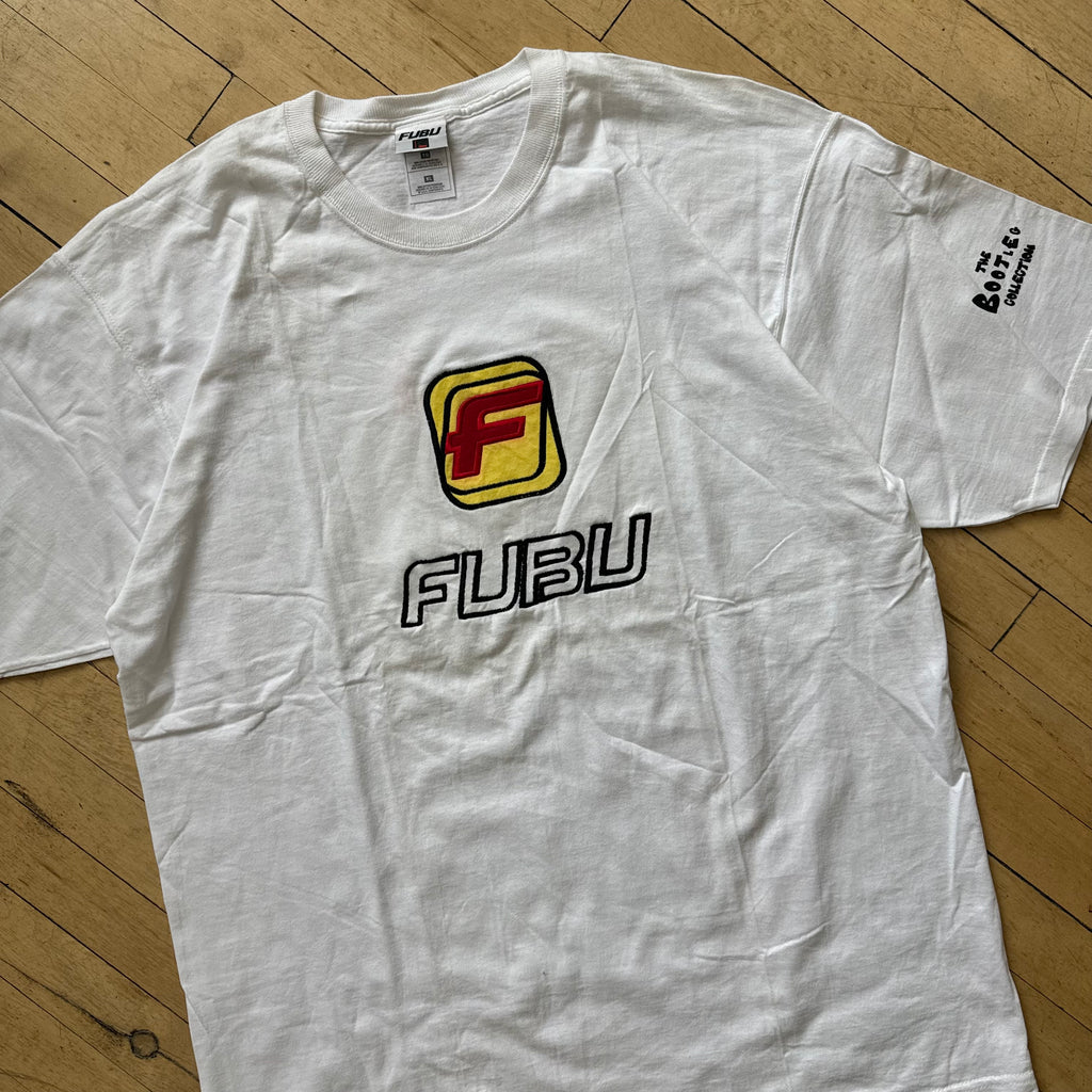 Vintage Bootleg Fubu Embroidered T-shirt Sz XL