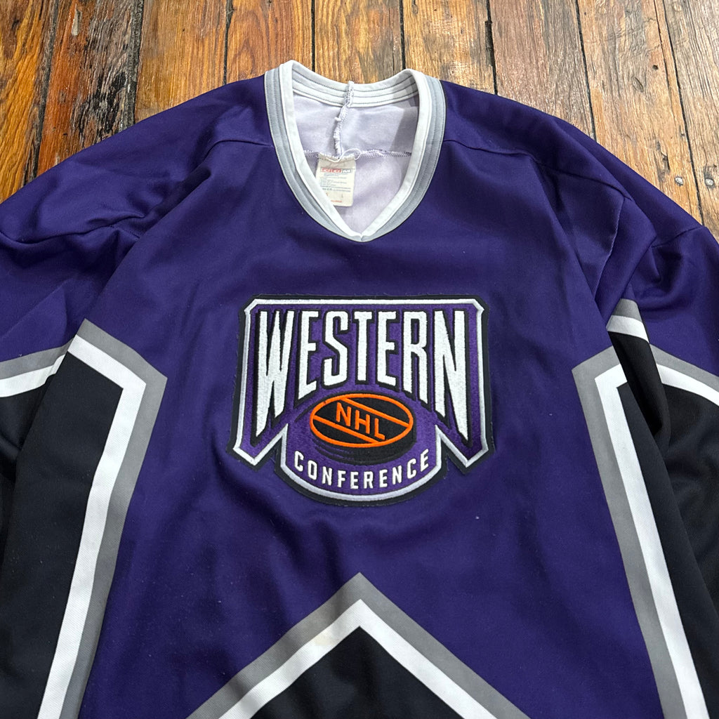 Vintage Western Conference NHL Hockey Jersey Sz L