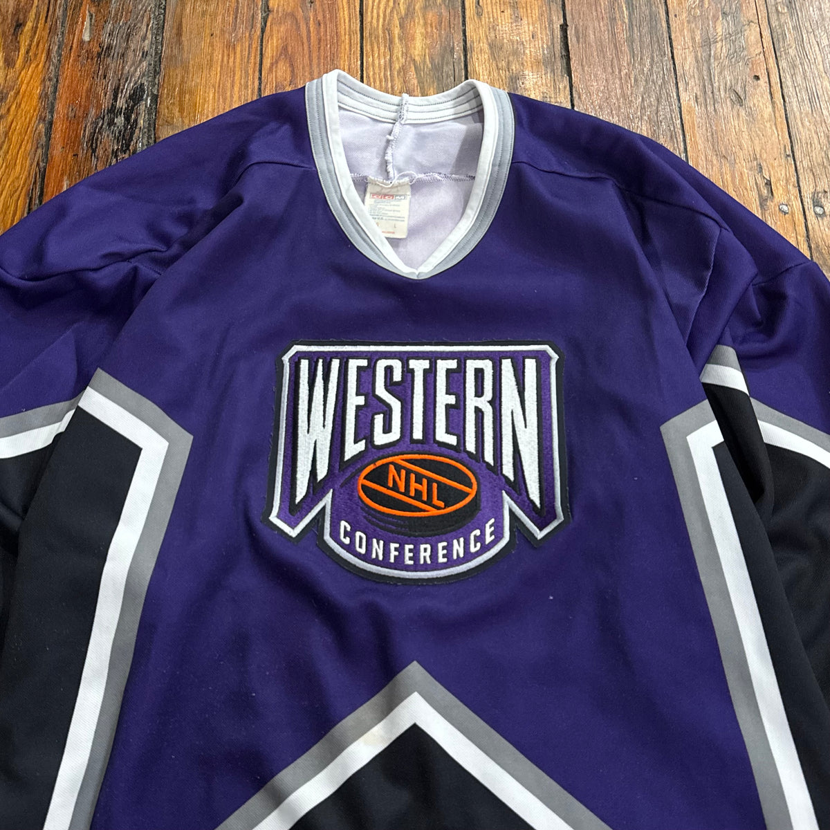 Vintage Western Conference NHL Hockey Jersey Sz L