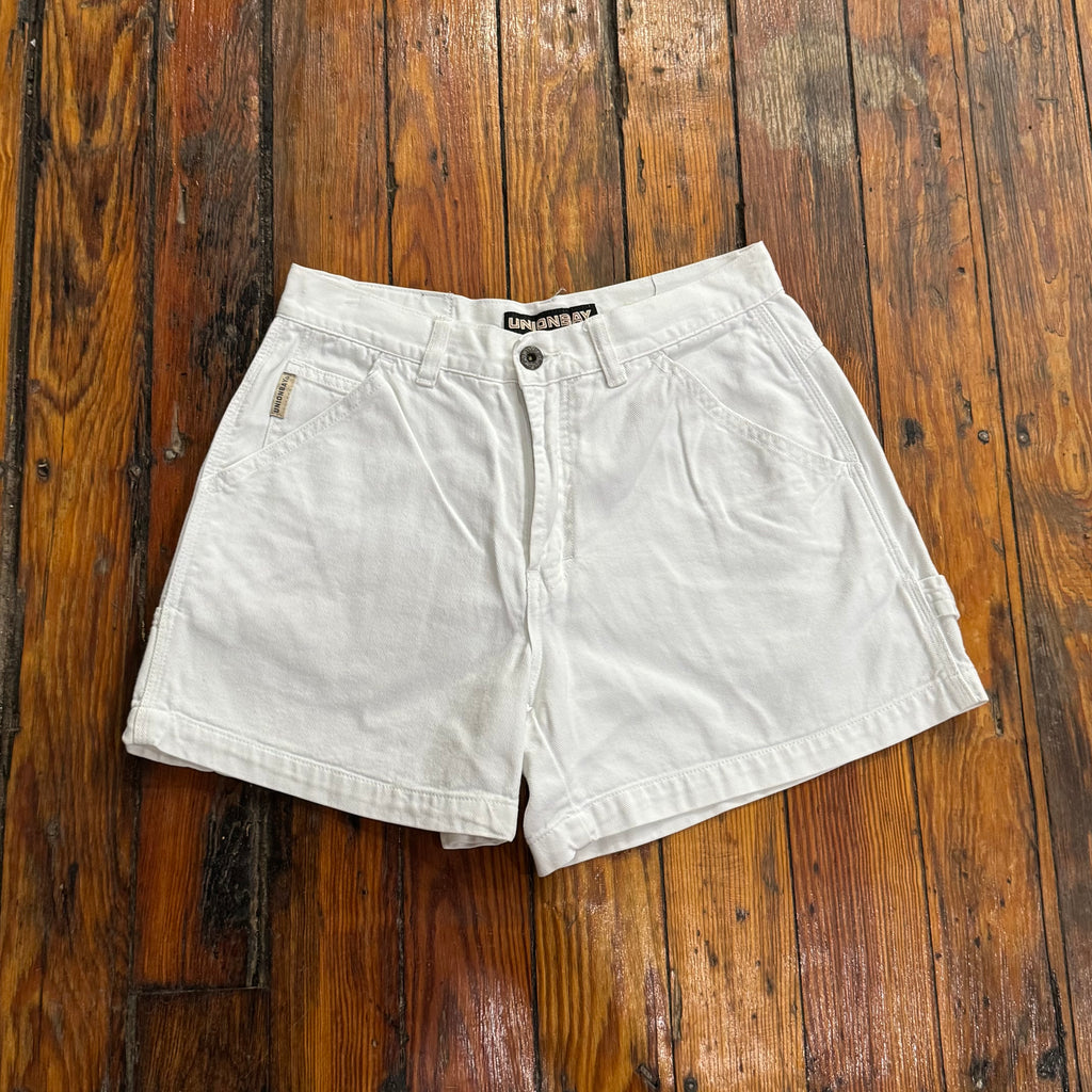 Vintage White Union Bay Denim Jean Shorts Sz 7