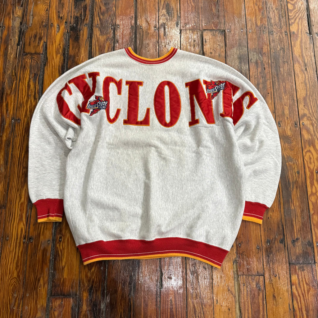 Vintage SpellOut Iowa State Cyclones Crewneck Sz XL