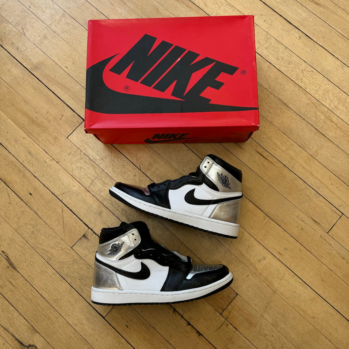 Jordan 1 Retro Silver Toe Sz 11w (DS)