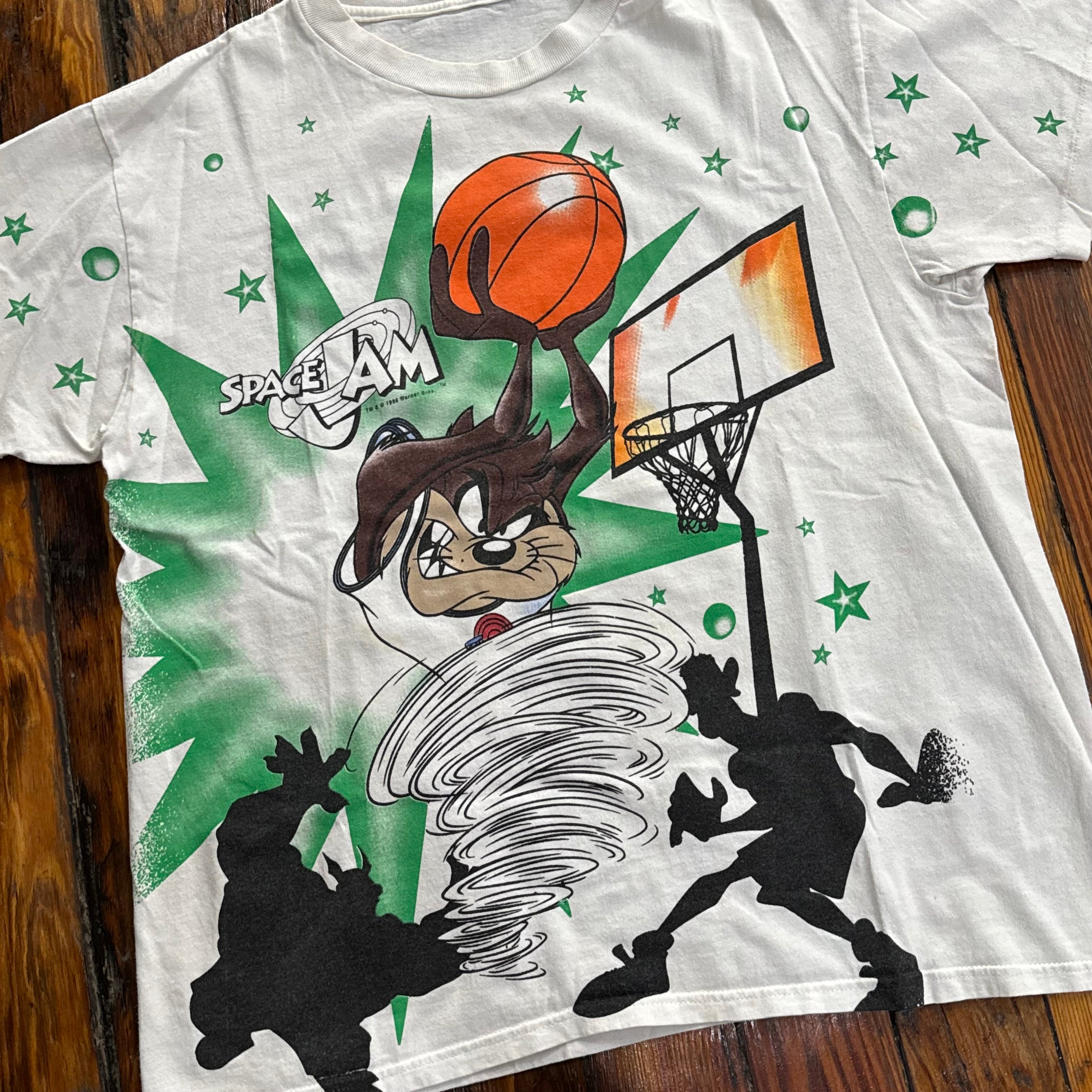 Vintage Space Jam AOP T-shirt Sz L