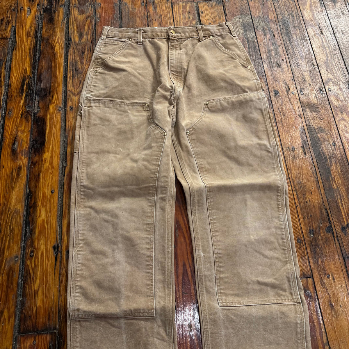 Vintage Carhartt Denim Double Knee Jeans Sz 34x32