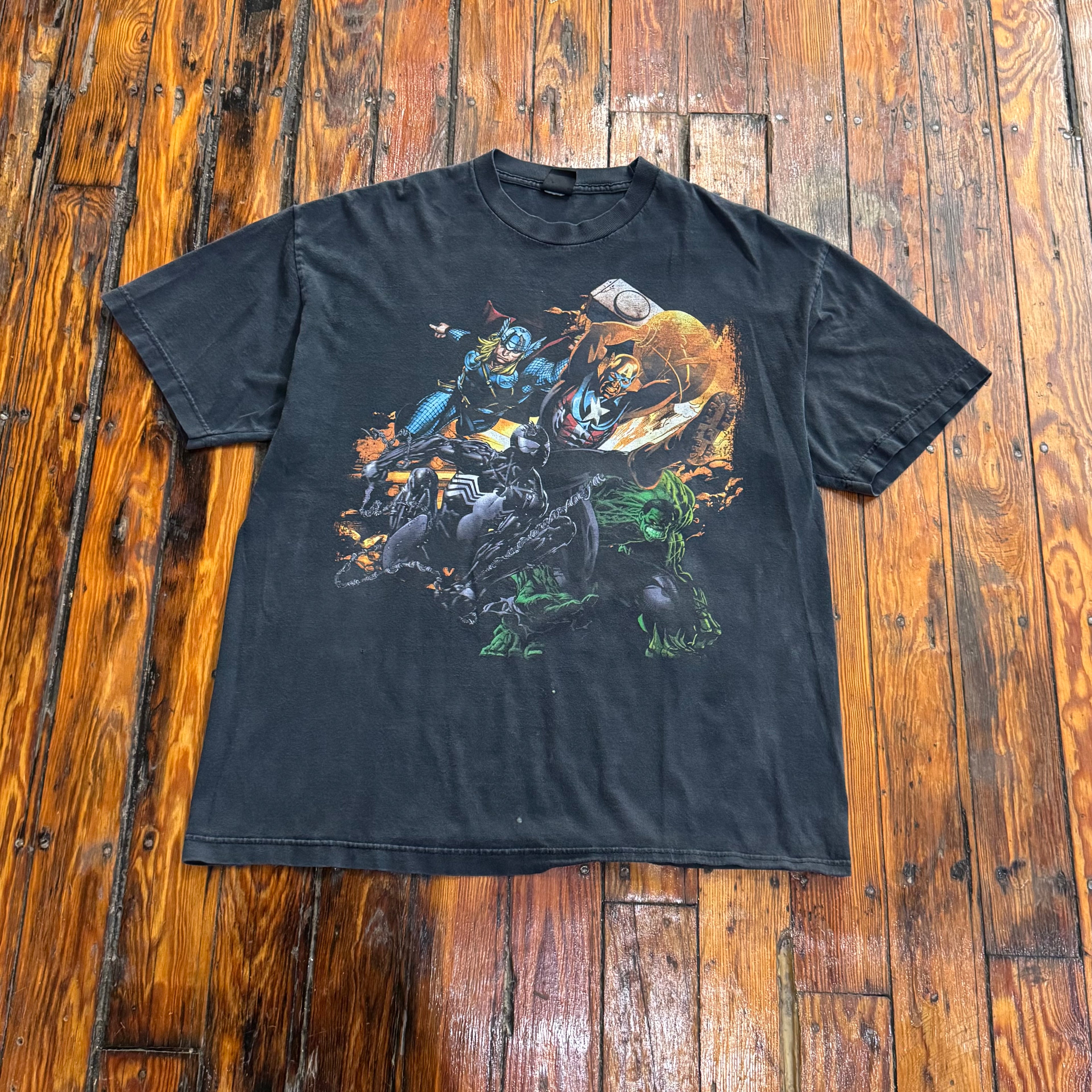 Vintage Faded Marvel T-shirt Sz XL