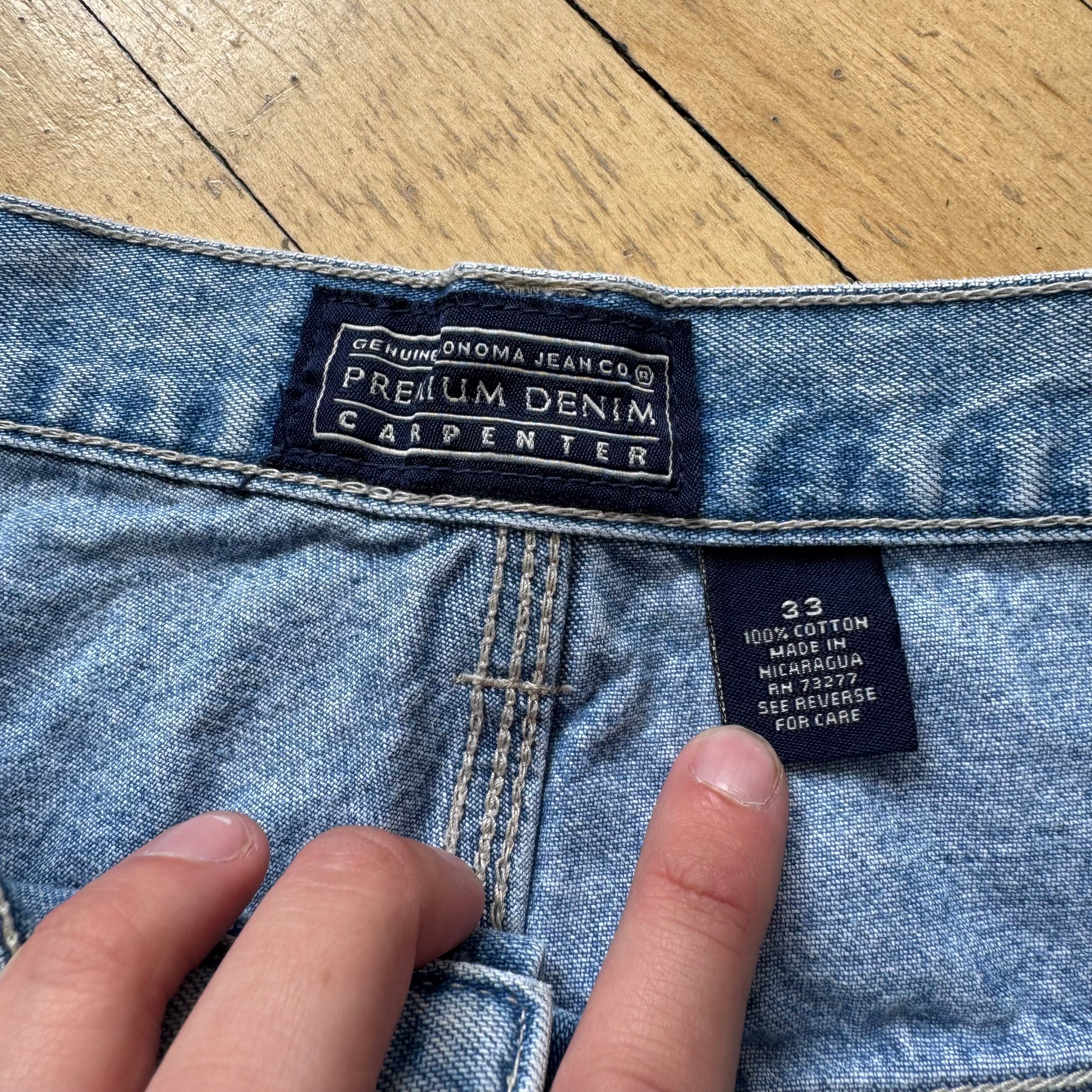 Vintage Sonoma Carpenter Jean Shorts Sz 33