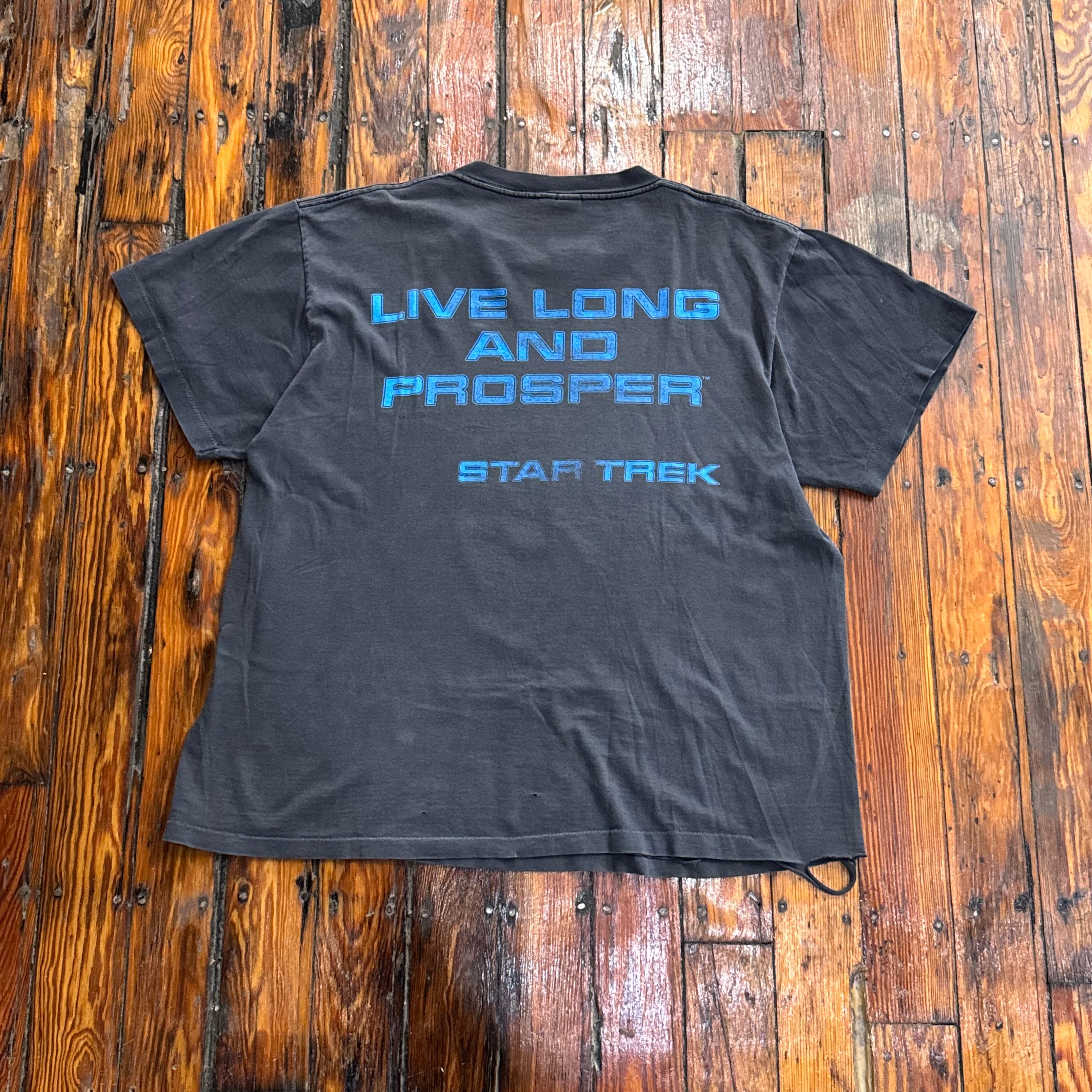 Vintage Star Trek Spock Live Long & Prosper T-shirt Sz L