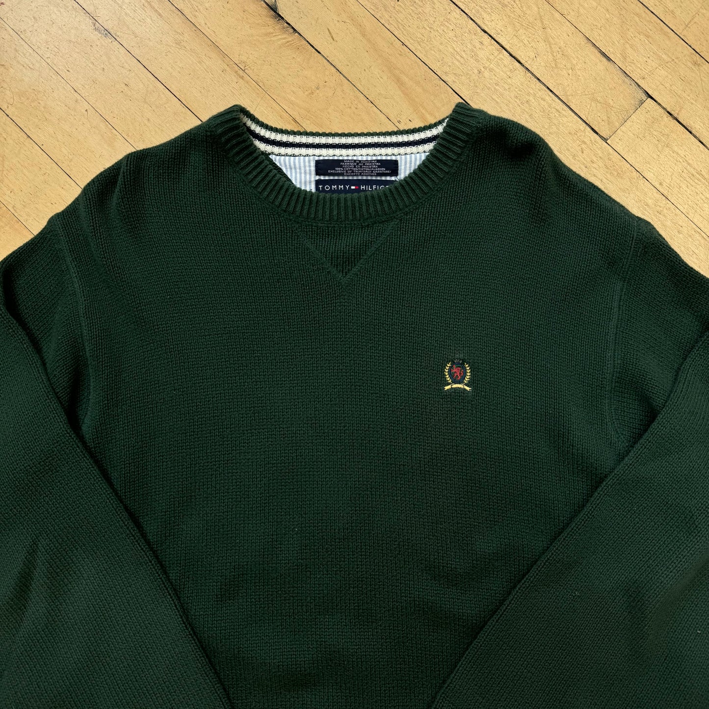 Vintage Tommy Hilfiger Forest Green Sweater Sz L