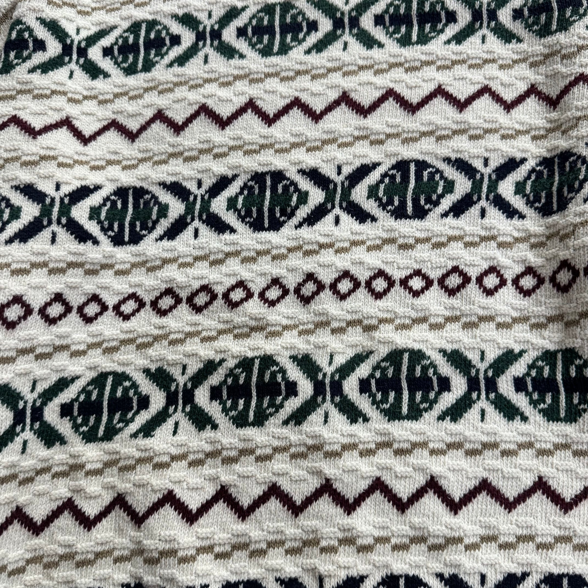 Vintage Knit Patterned Sweater Sz XL