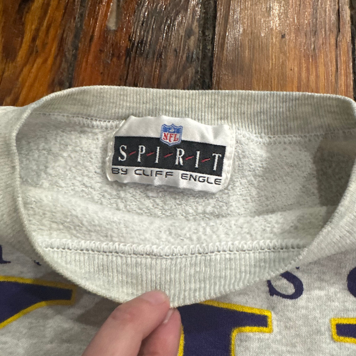 Vintage Minnesota Vikings SpellOut CrewNeck Sz M