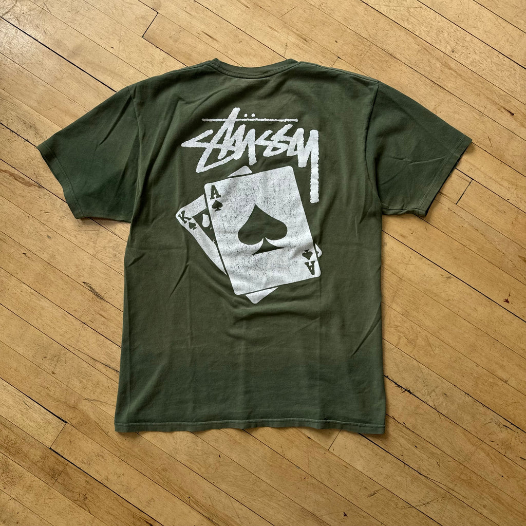 Stussy Black Jack T-shirt Sz M