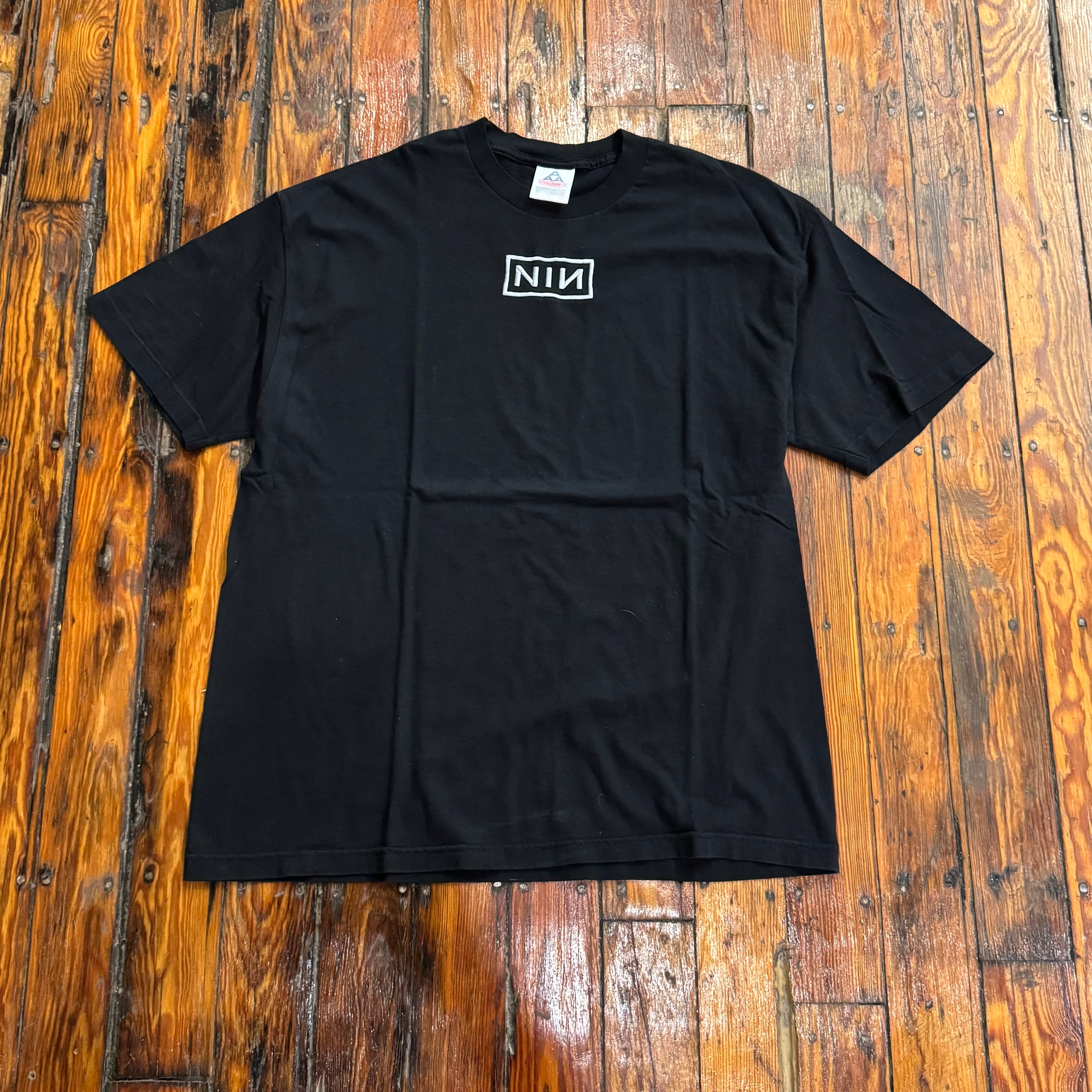 Vintage NIN Embroidered T-shirt Sz XL