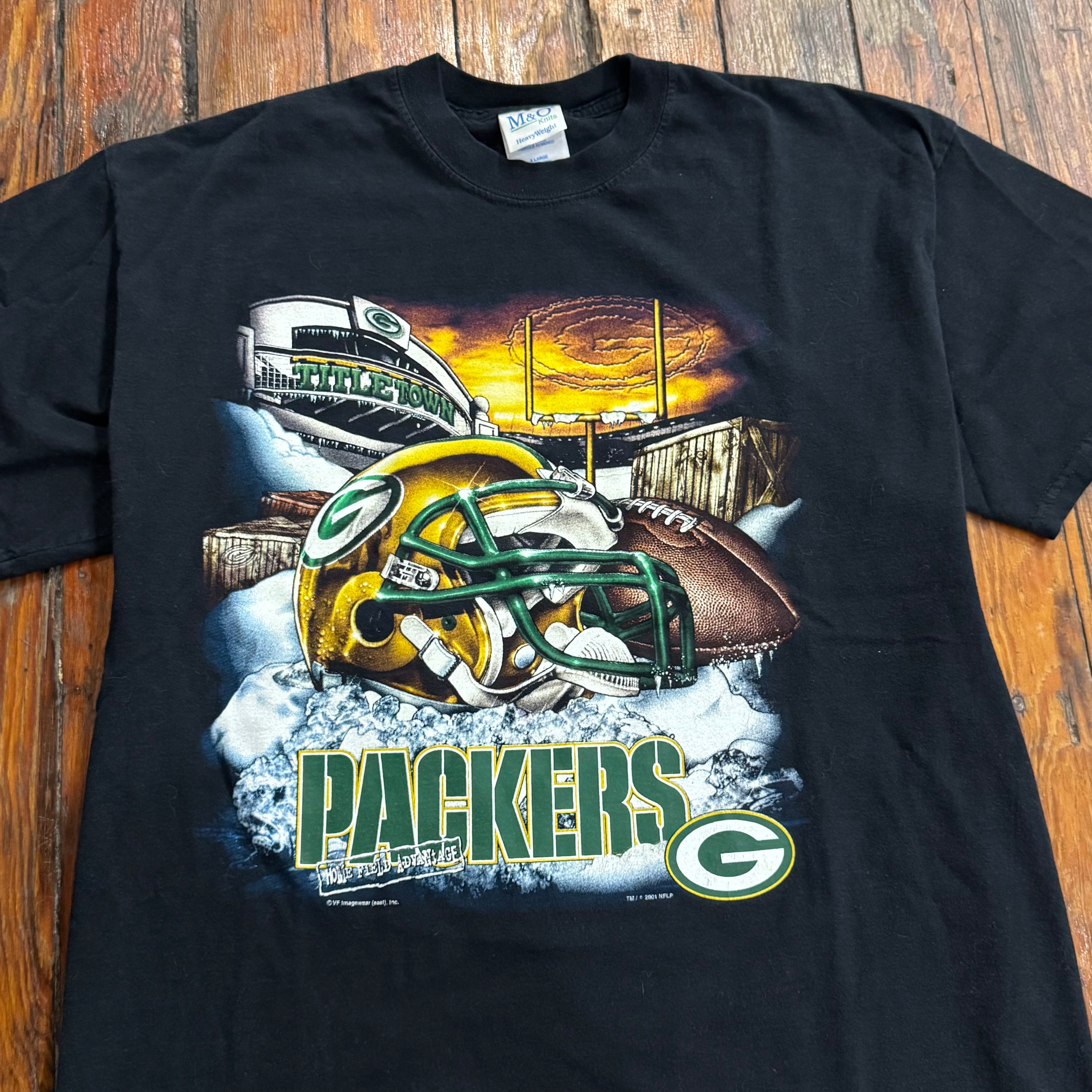 Vintage GreenBay Packers Football T-shirt Sz L