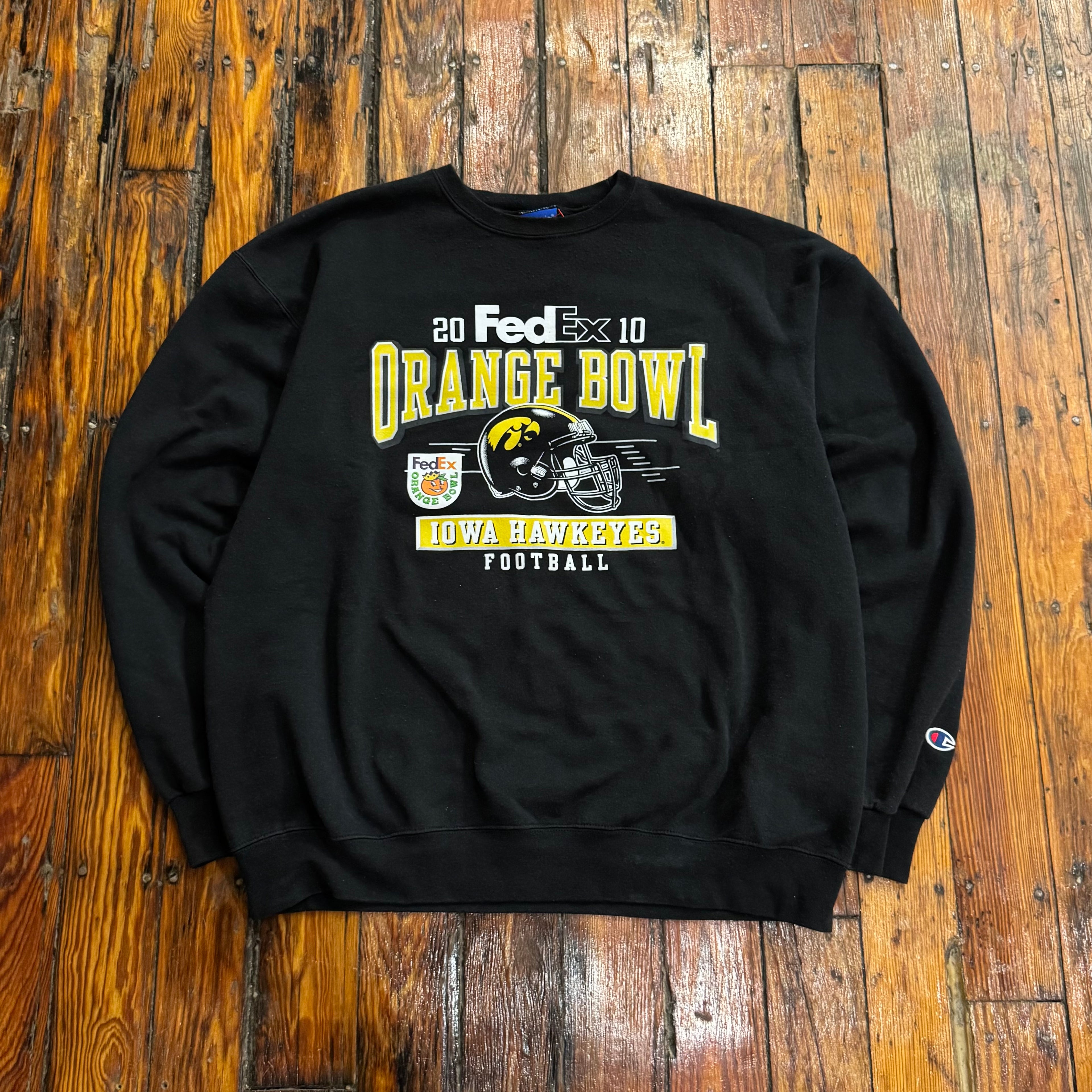 Iowa Hawkeyes Orange Bowl CrewNeck Sz XL