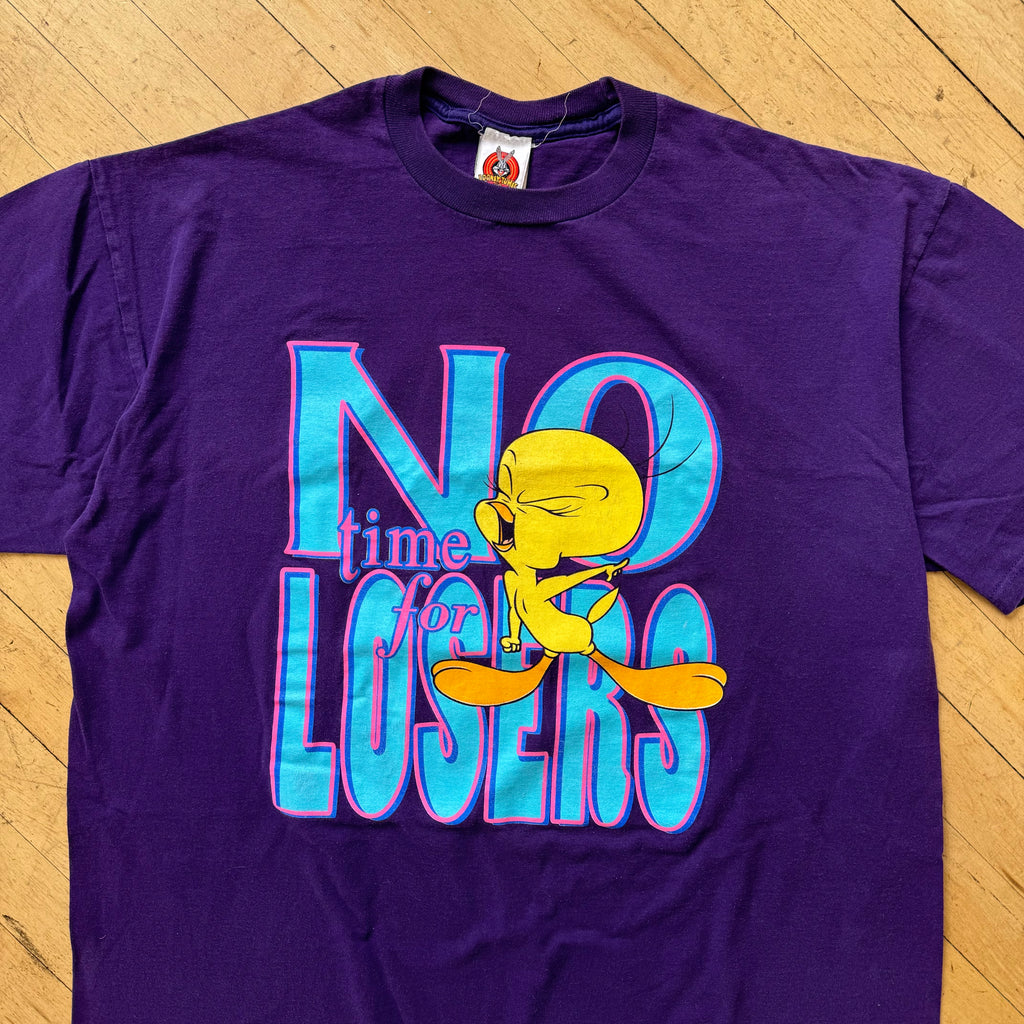 Vintage No Time for Loosers Tweety Bird T-shirt Sz XL