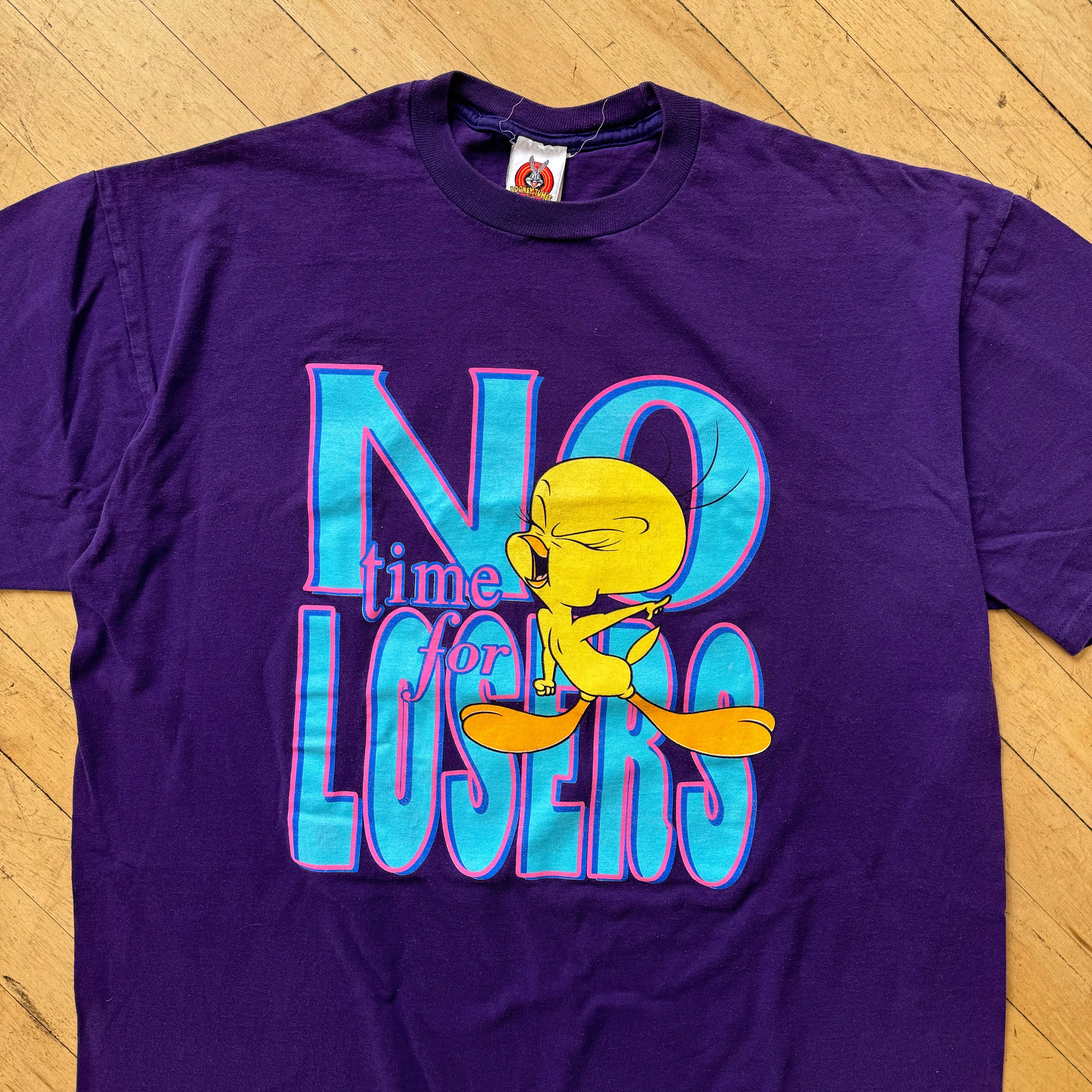 Vintage No Time for Loosers Tweety Bird T-shirt Sz XL